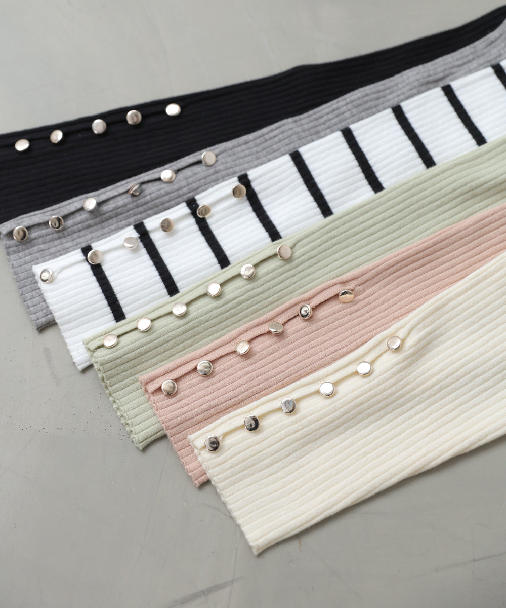 <JP> Blossom Button Ribbed Knit Top * 6色入 <預購>