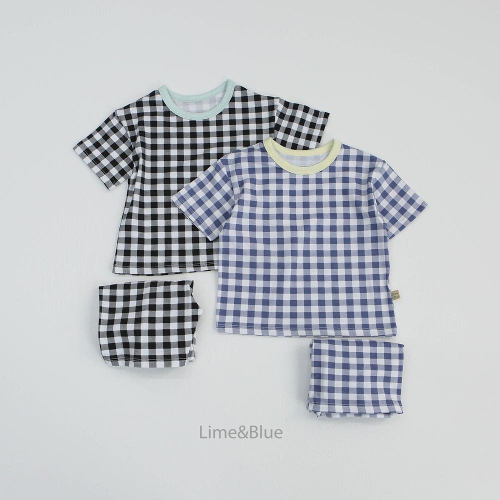 Summer Cracker Check Short-Sleeve Set