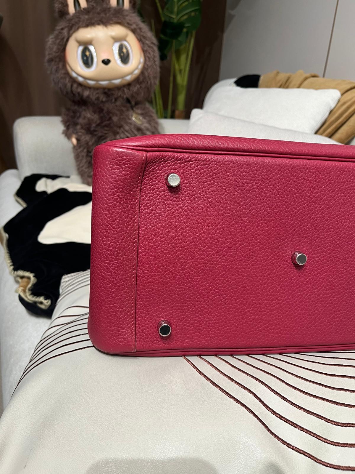 Hermes Lindy 34,rubis,STAMP T 100%Authentic,95%new✅dust bag