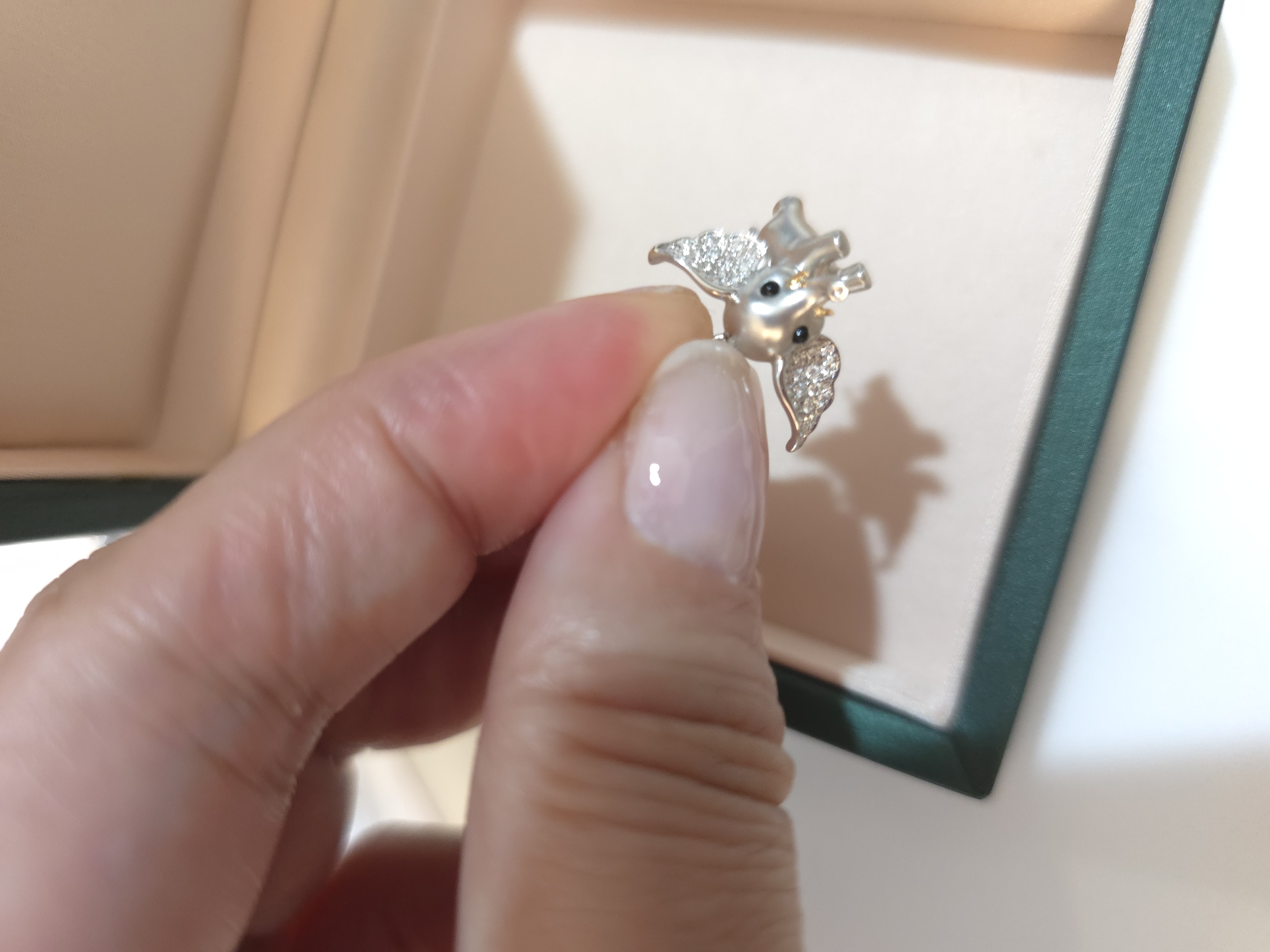 18K鑽石吊墜 d0.12 G2.07 