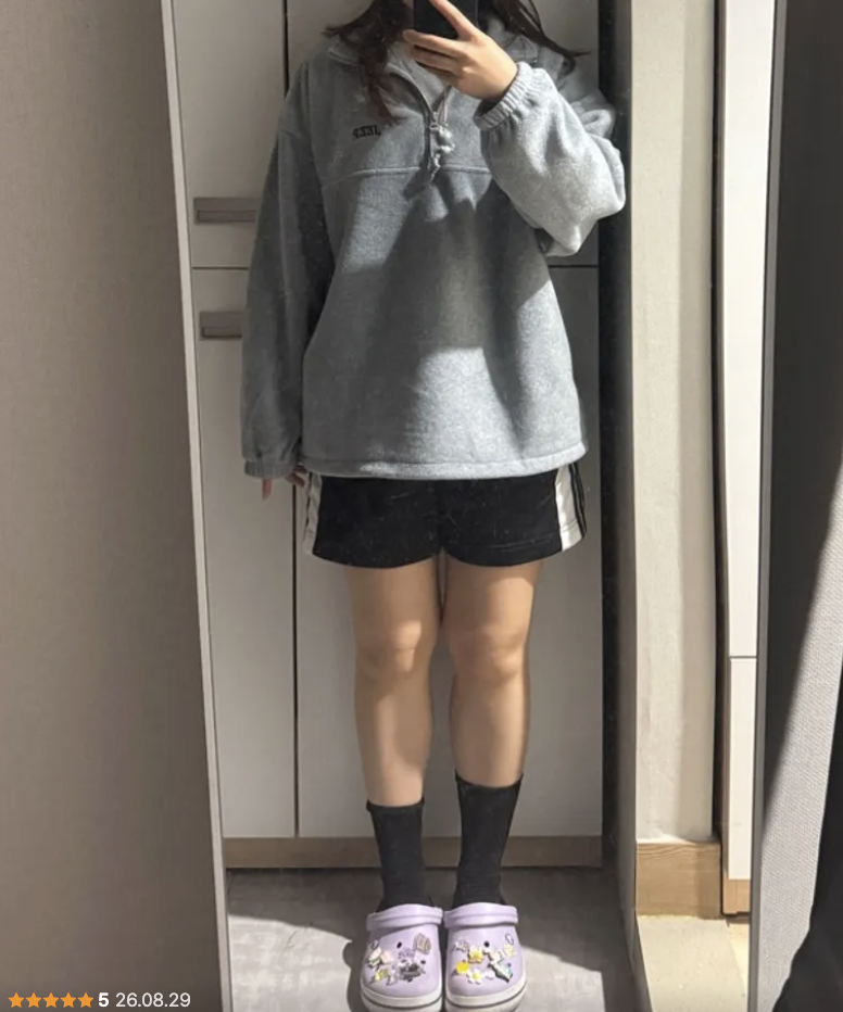 韓國 JEEP ESSENTIALS 小Logo 半拉鍊 抓絨衛衣  6色任選｜Small Logo Half Zip-Up Fleece