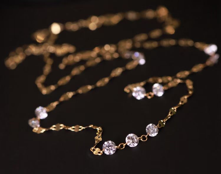 18K培育鑽石項鍊