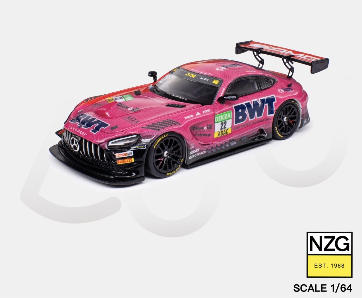 (預訂PreOrder) KILO Works ( 114600011 ) 1:64 AMG GT3 EVO 2025 DTM LANDGRAF MOTORSPORT #22