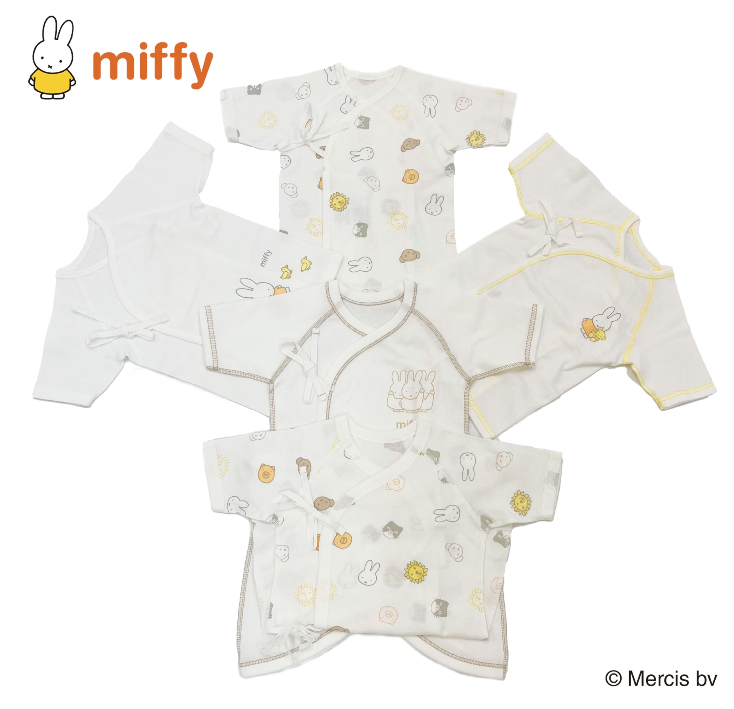 🇯🇵預訂 日本直送🇯🇵Miffy印花新生兒純棉打底五件套