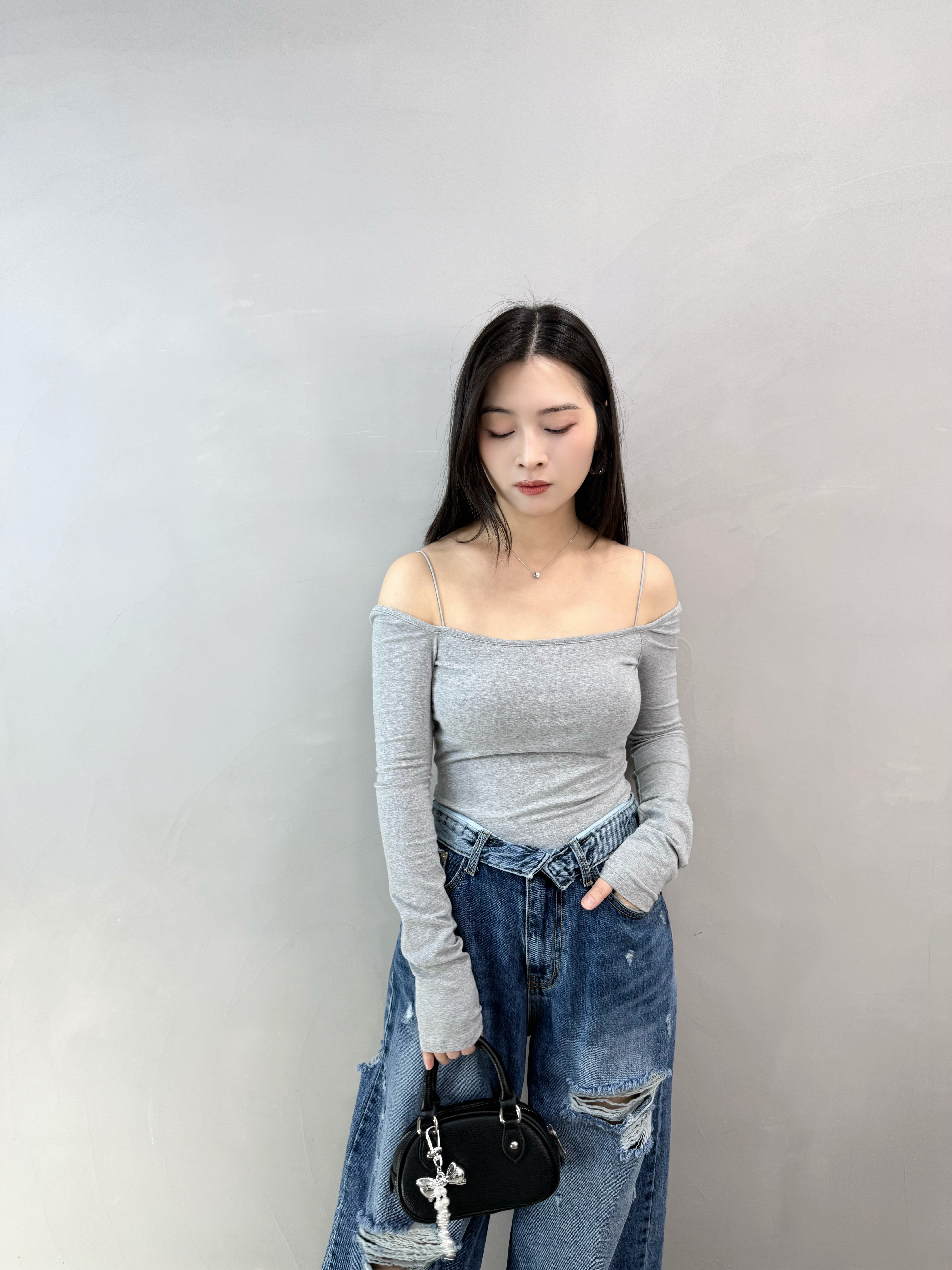 K78 幼帶露膊Bra Top