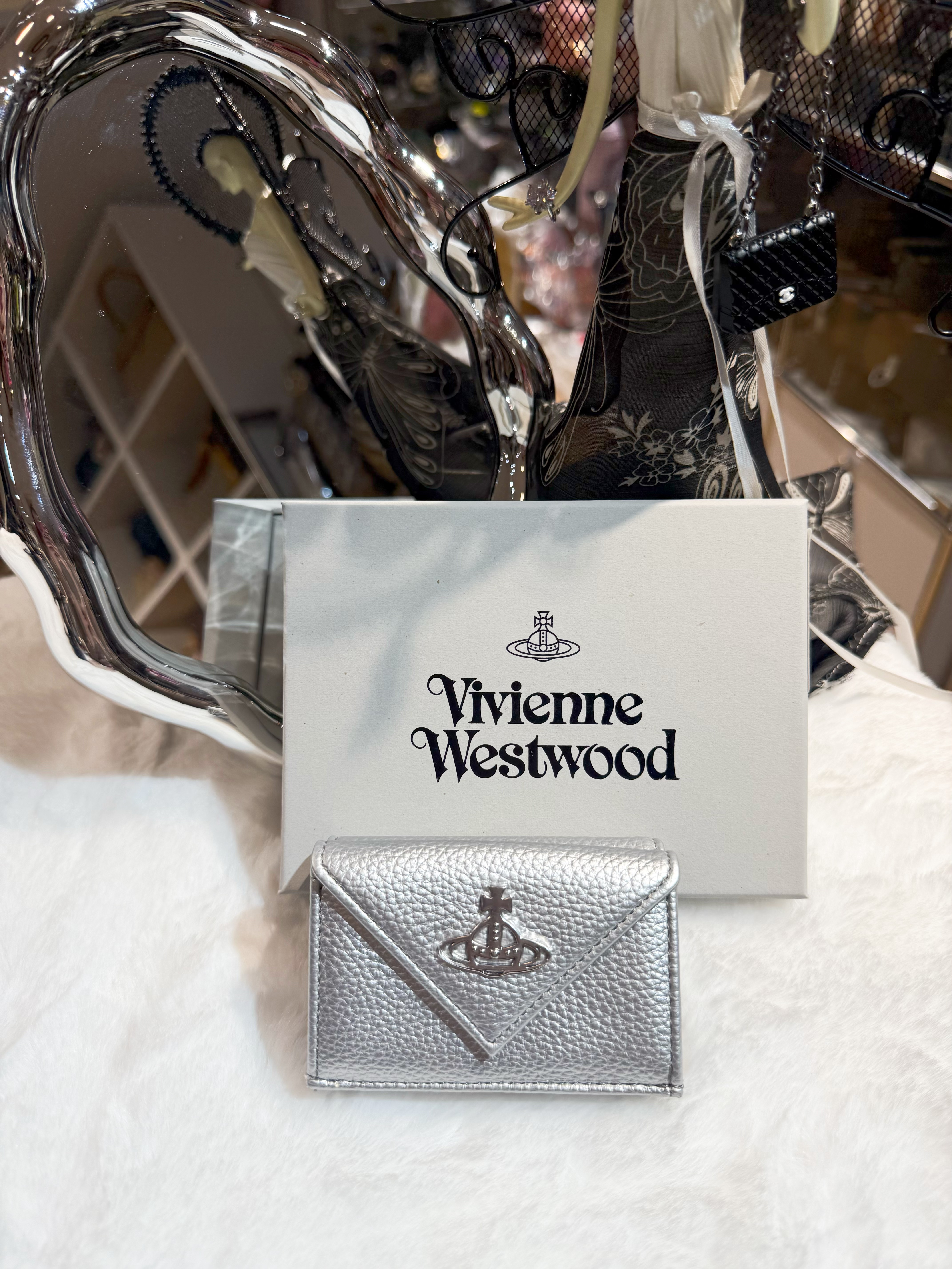 Vivienne Westwood mini wallet silver