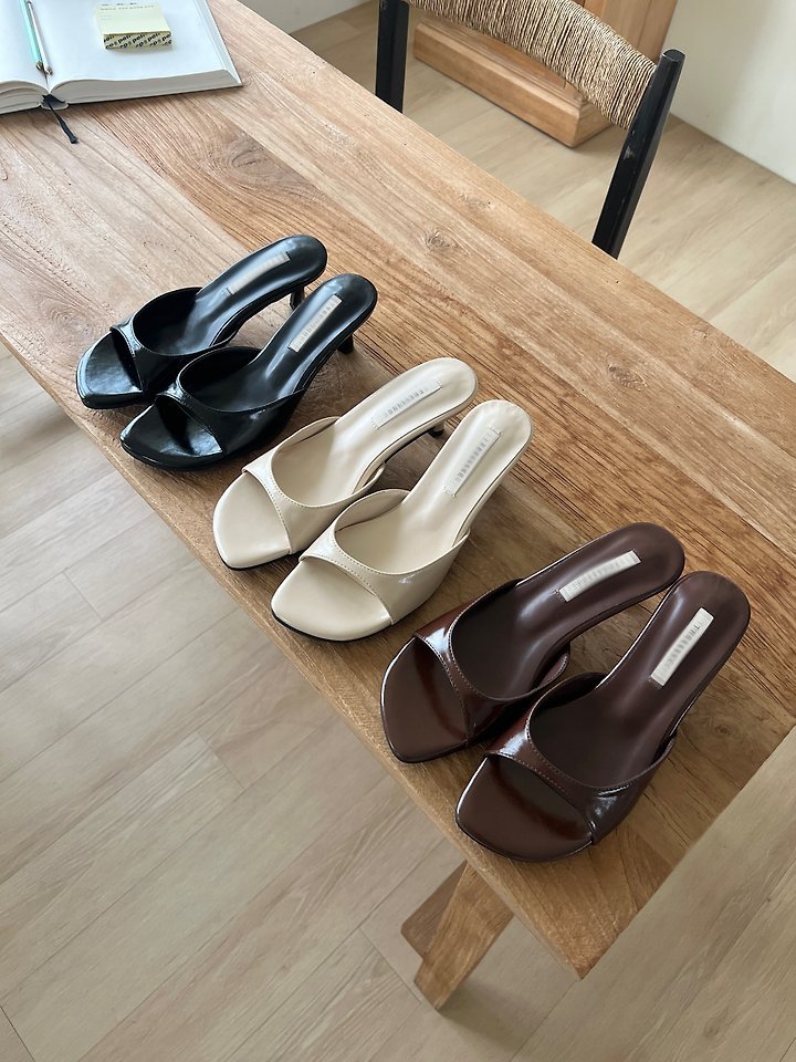 Open-toe Kitten Heels (3 colors)