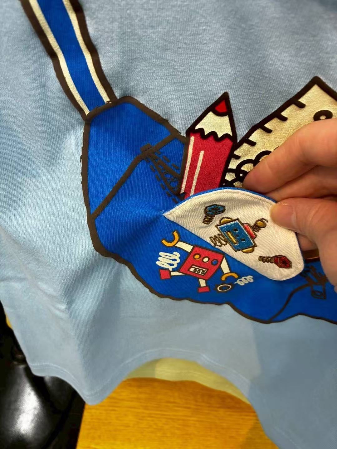 0690 卡通棉智育兩色短袖