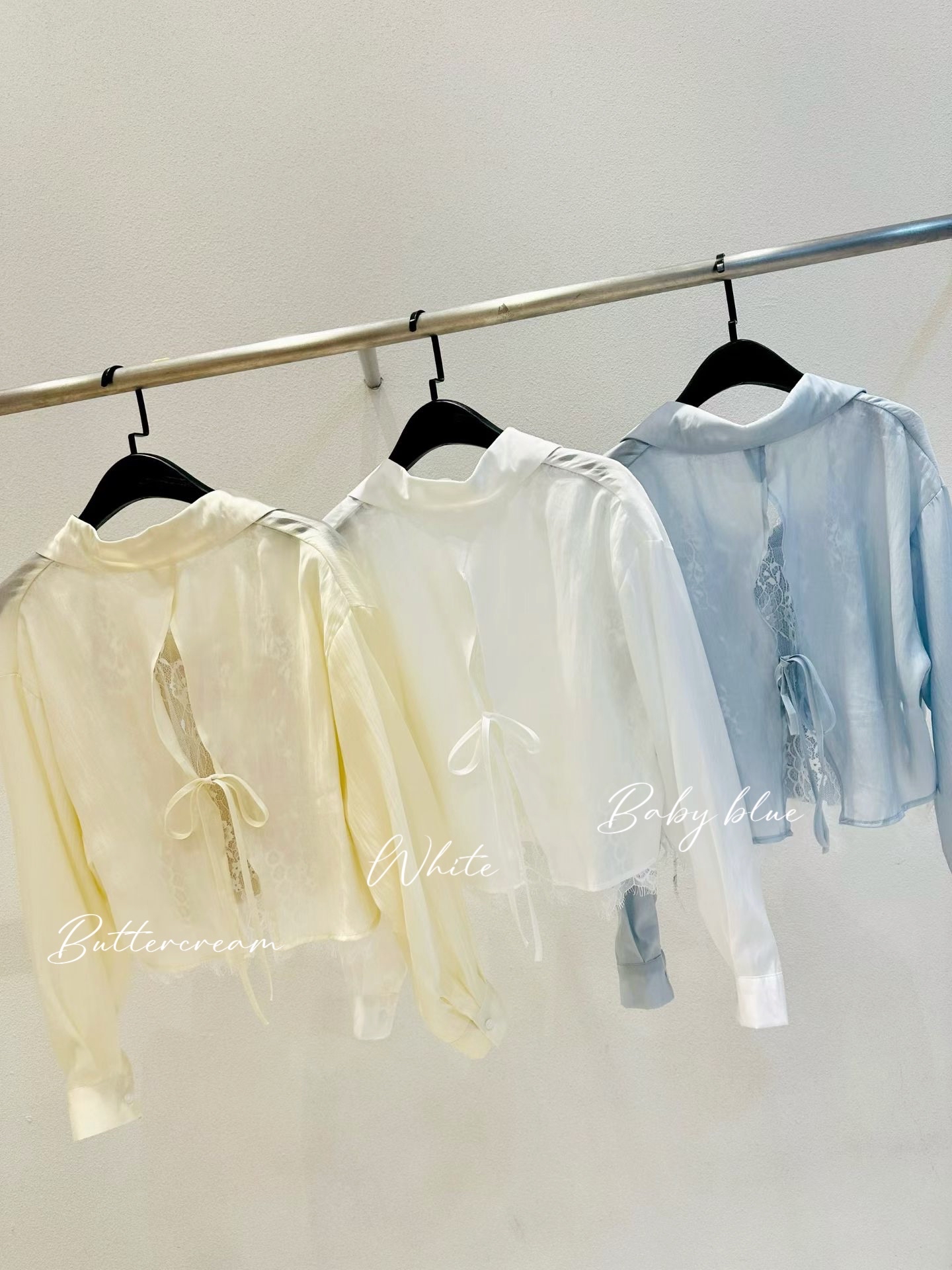 Layering絕美蕾絲襯衫twinset (連冰絲小背心） *Special price*