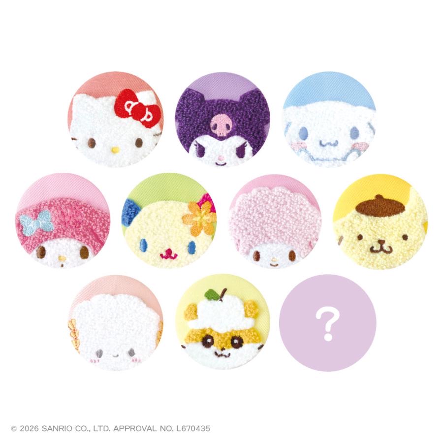 日本直送Sanrio刺繡襟章盲抽包