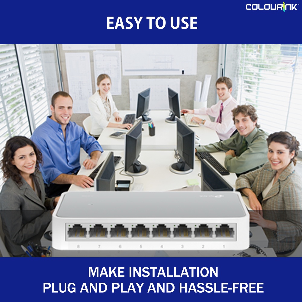 Tp-Link TL-SF1008D 8 Port 10/100Mbps RJ45 LAN Desktop Switch
