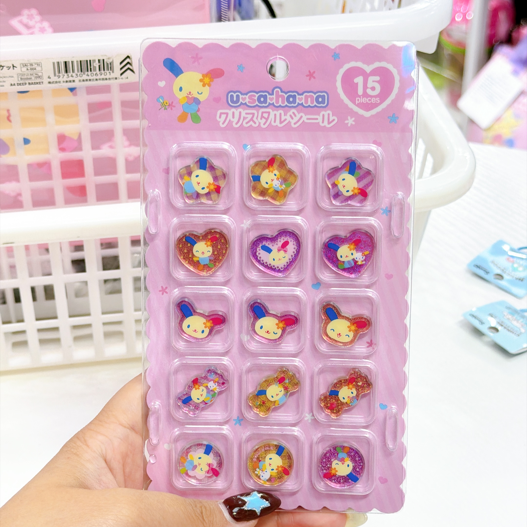 日本直送日本Sanrio  usahana 新款文具產品貼紙￼