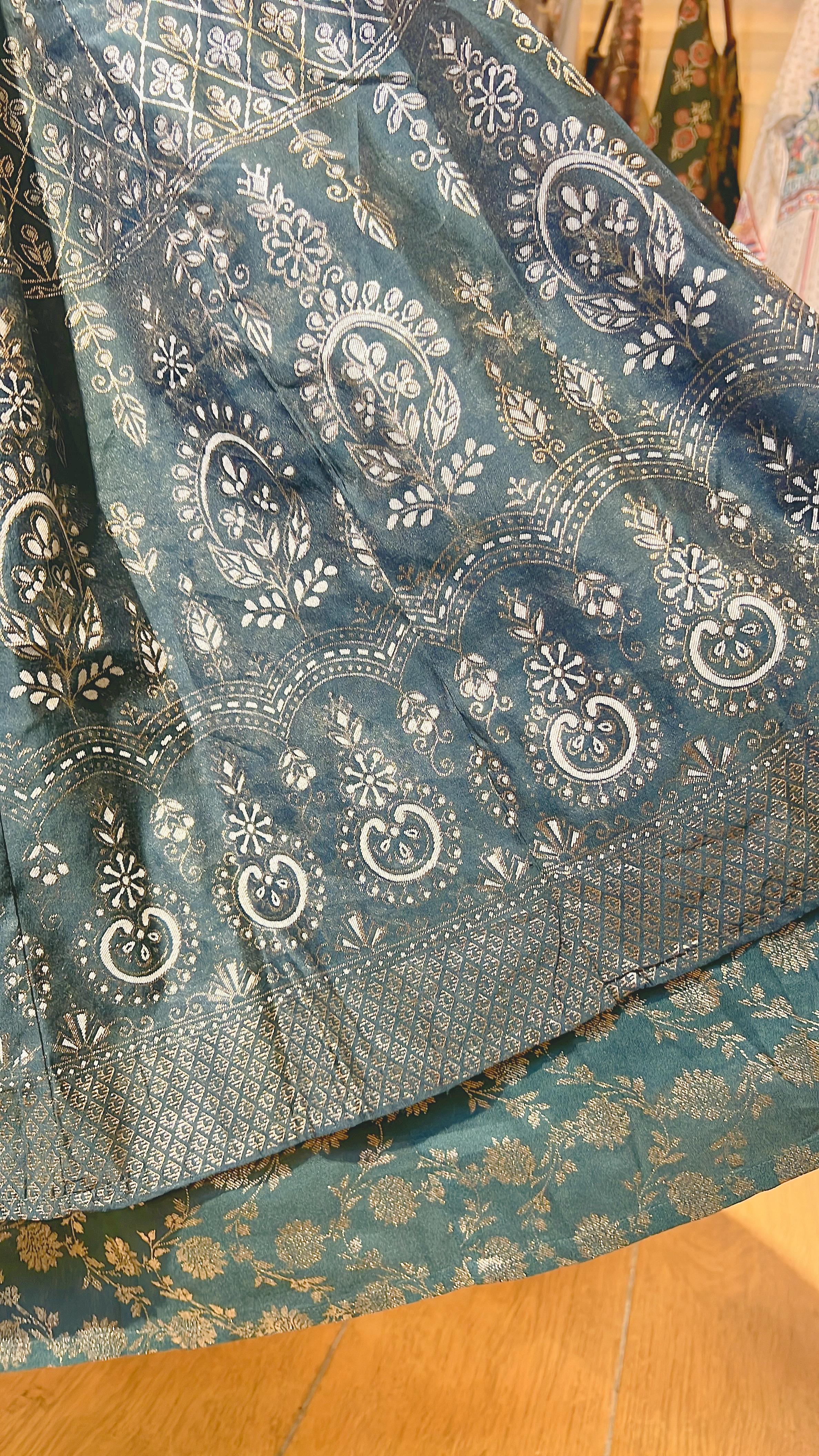 Forest Green Fake 2-layer Mid-sleeve OP 49" #1001