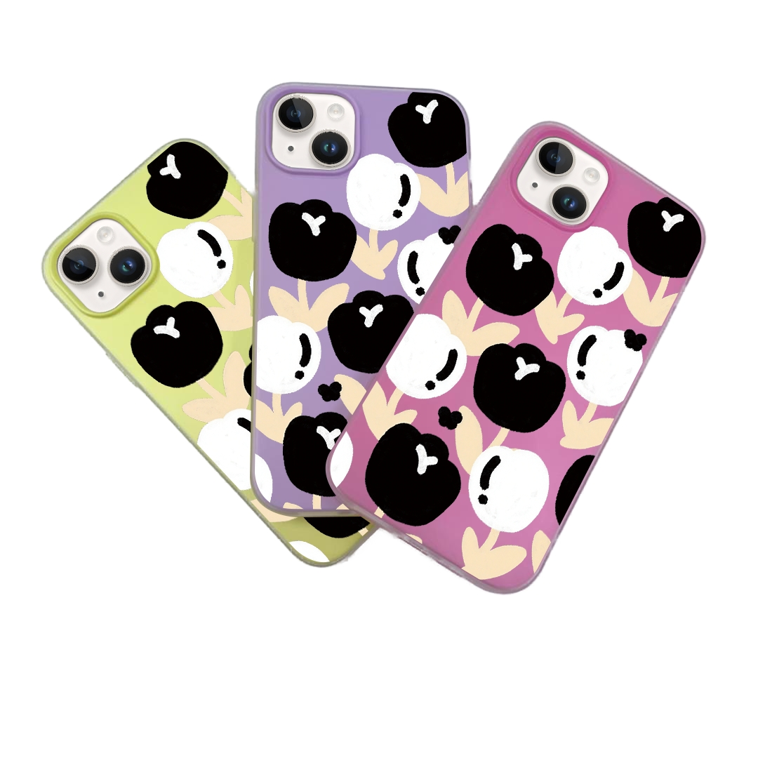 JELLY CASE PHONE FOR IPHONE - DESIGN FLOWER Y