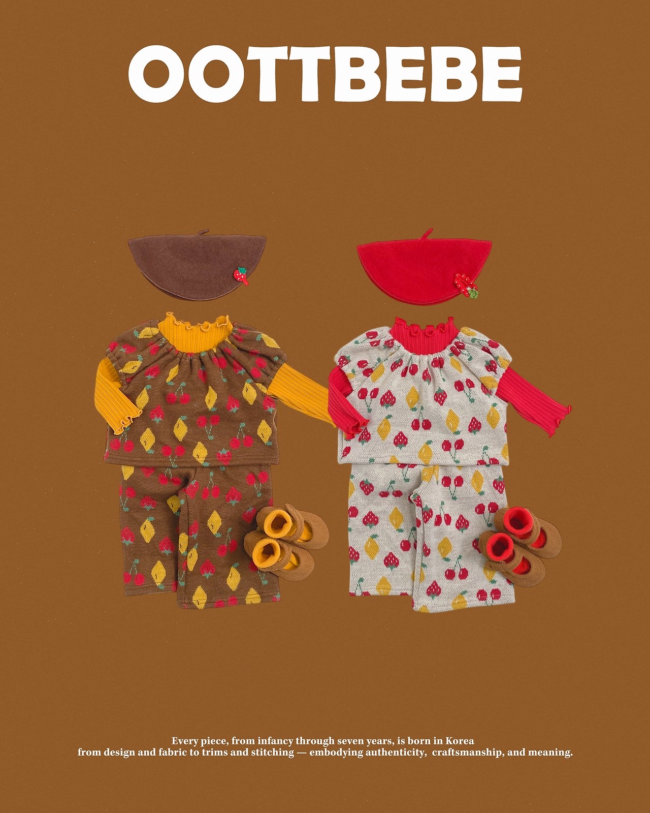 OOTT | Cherry Puff Knit Set