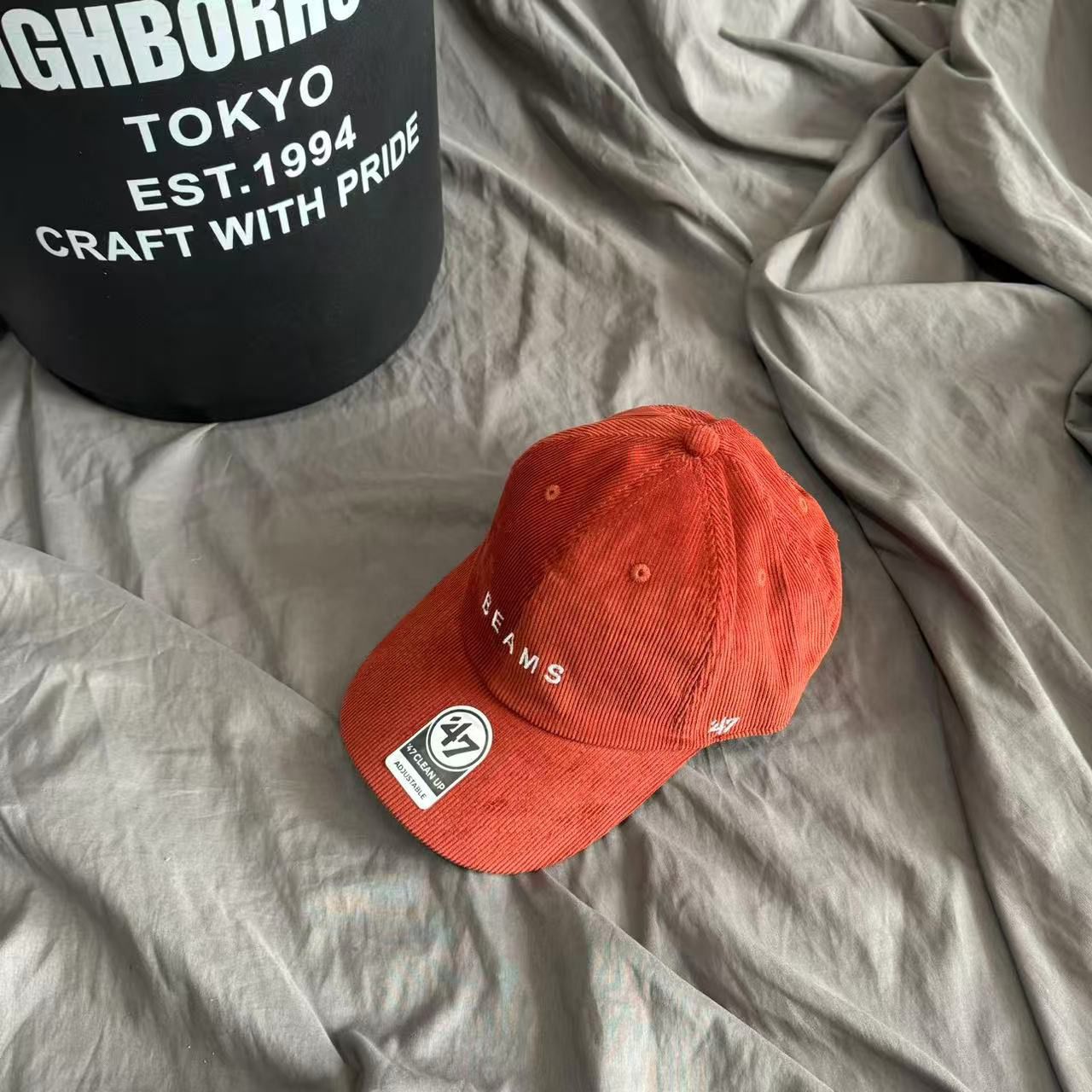 $109頂。2頂起$99頂。日系beams & pizza燈芯絨棒球