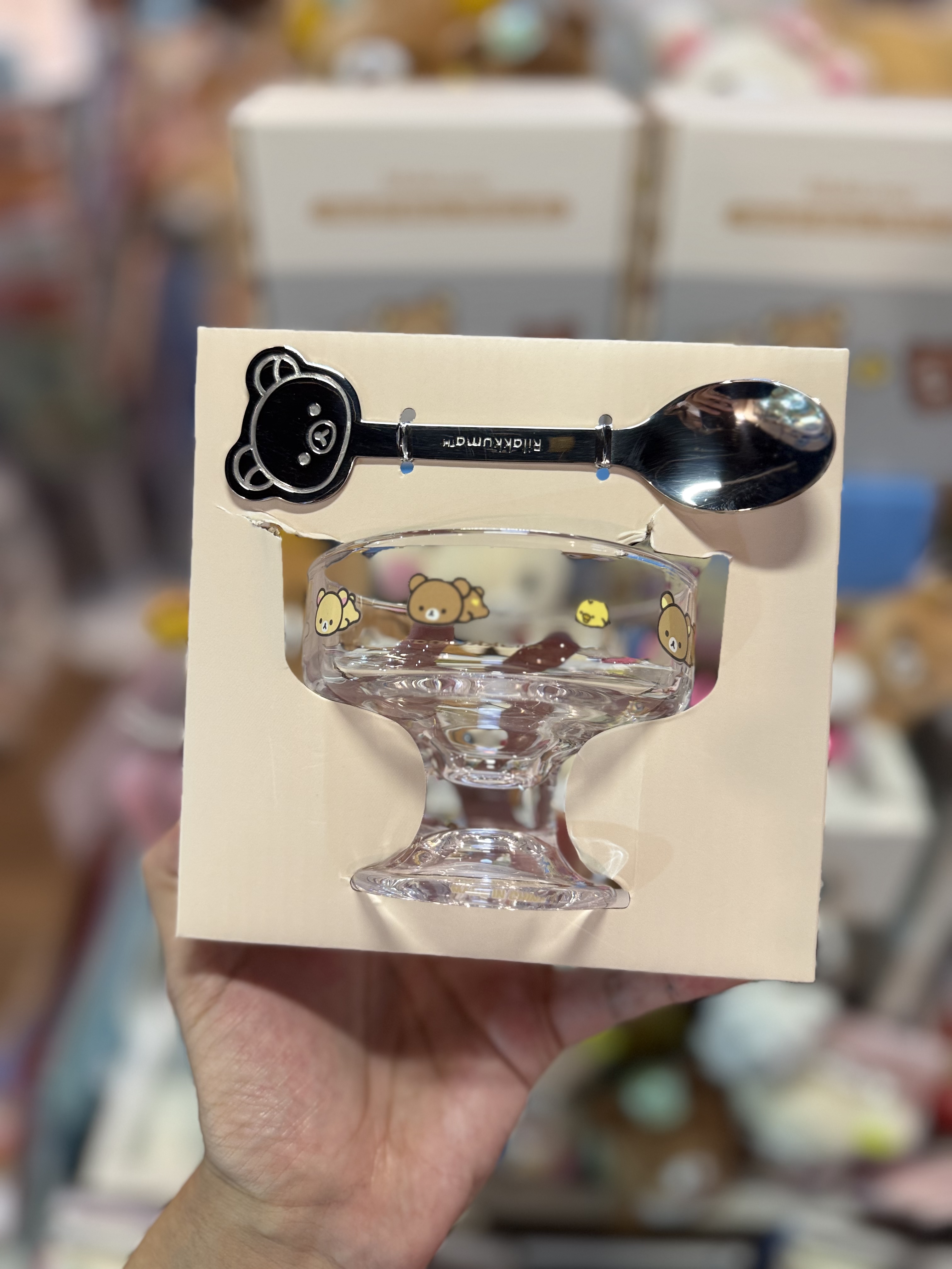 《現貨》全新韓國限定 Rilakkuma玻璃杯連匙羹套裝