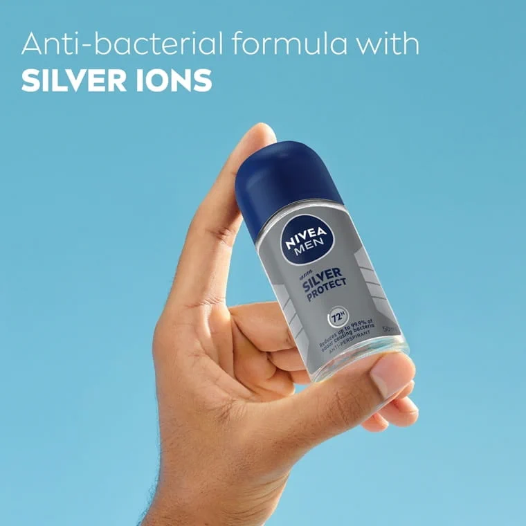 NIVEA FOR MEN Deodorant Silver Protect Roll On 50ml