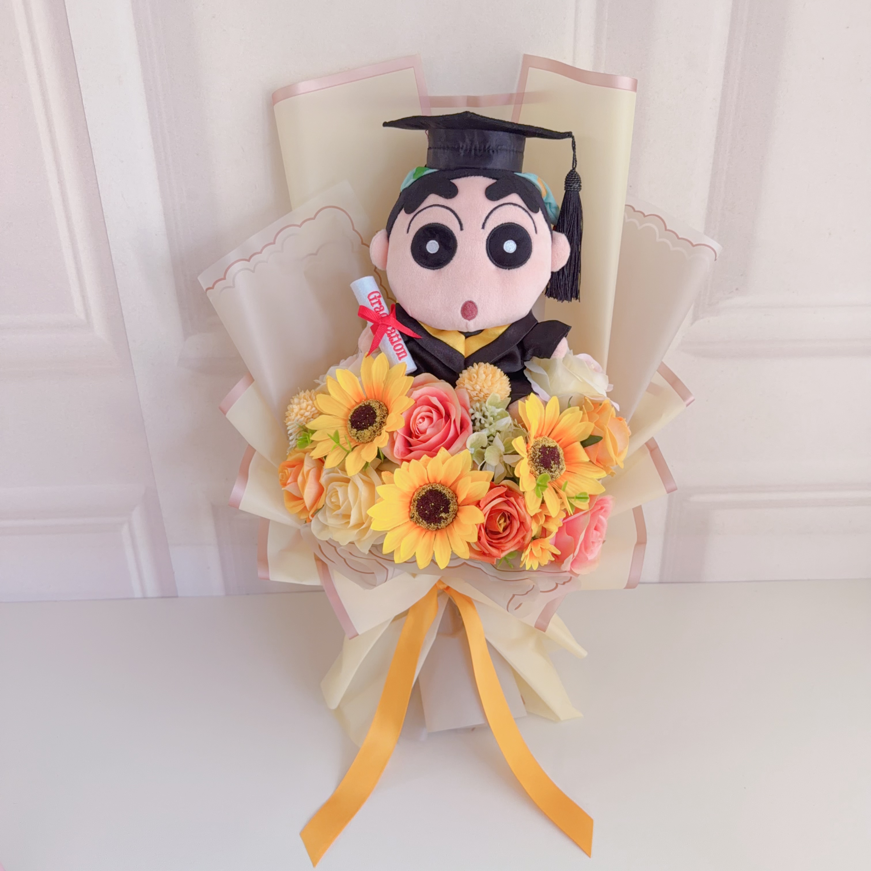 (現貨)蠟筆小新畢業花