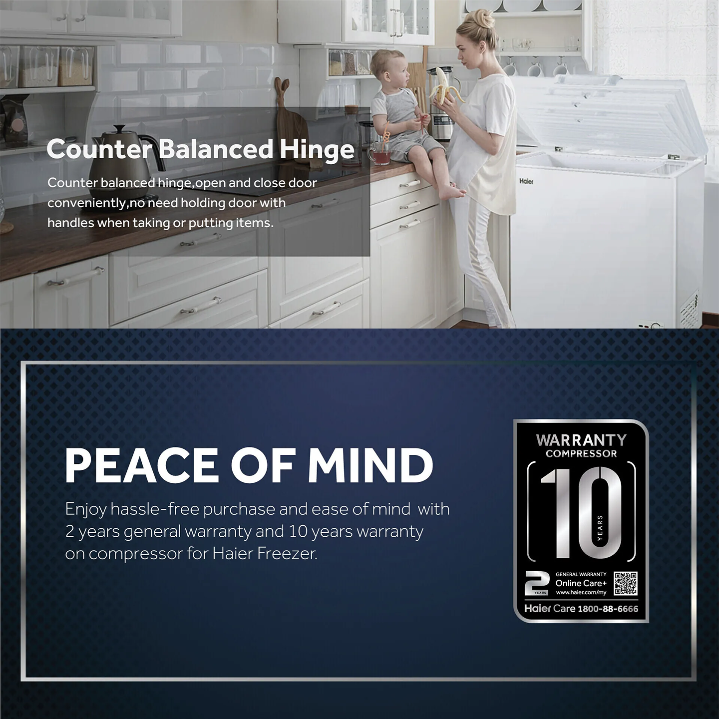 Haier 232L Chest Freezer (BD-248HME)