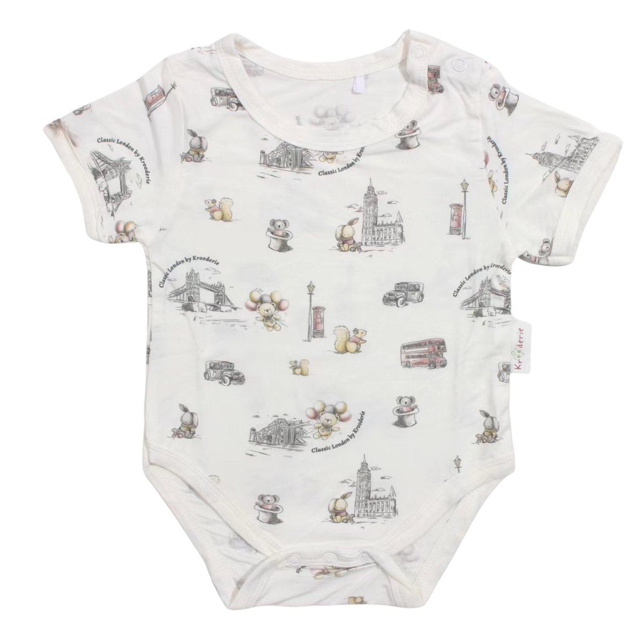 Krooderie TENCEL Short Sleeve Baby Romper