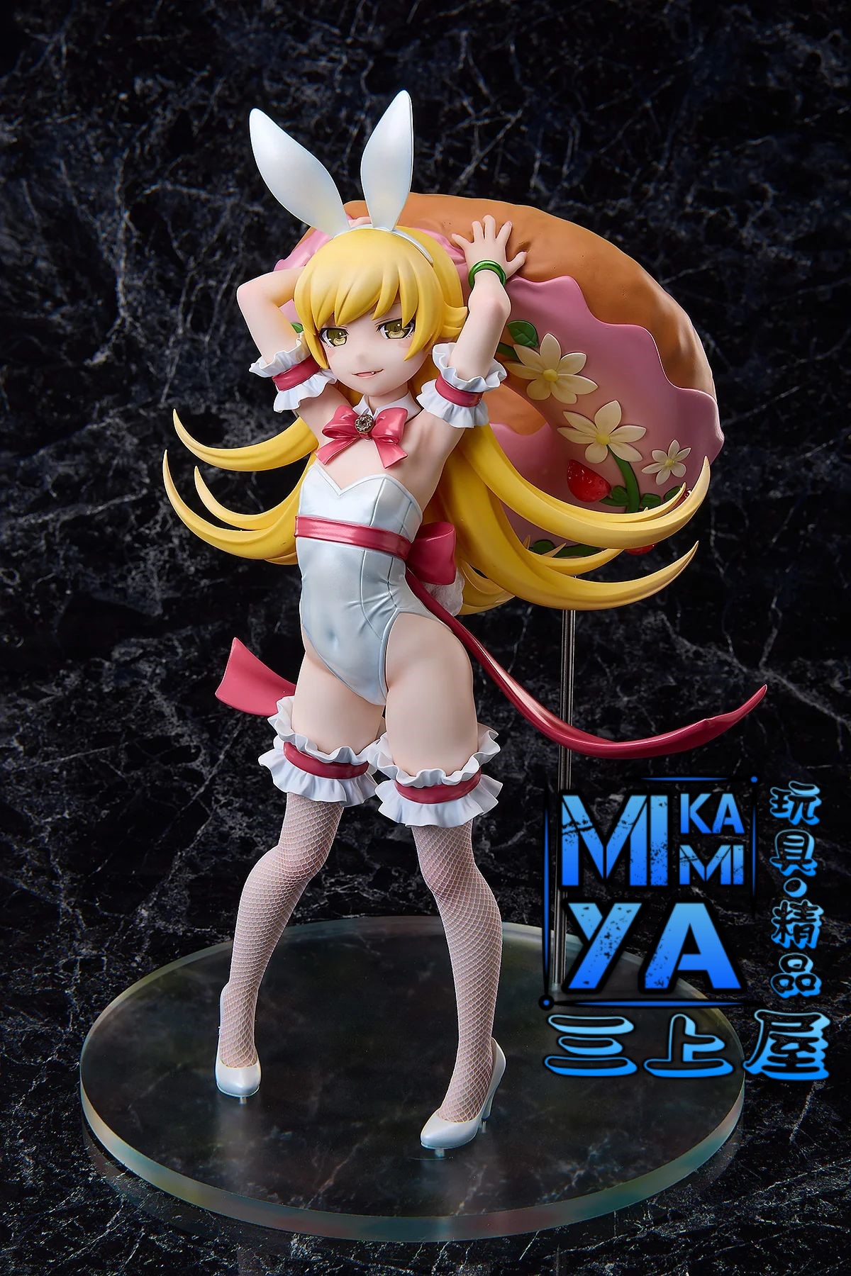 【預訂日期至17/4/26】 A･DIMENSION	1/4 忍野忍 白兔Ver. : 物語系列 / A.DIMENSION 1-4 Shinobu Oshino White Bunny Ver. : Monogatari Series  🌸[訂單確認後,本店會於一週內發出電子預購單據,屆時請確認WhatsApp對話查收。"如需到店提取紙質單據或使用其他通訊APP可於備註告知"]