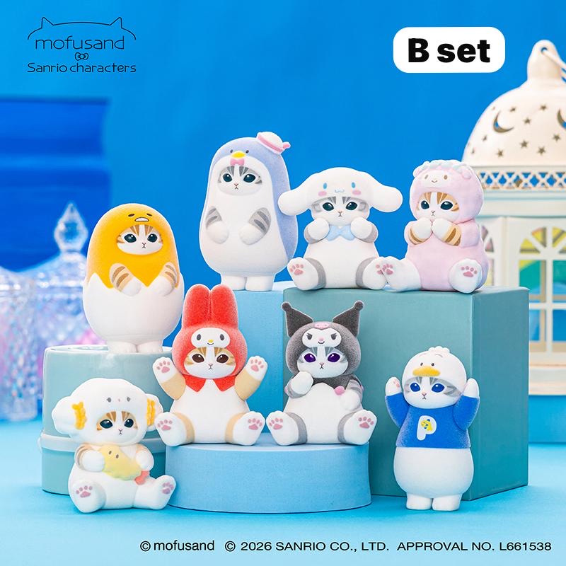 (17/4新品） 日本Mofusand X Sanrio 公仔手辦（抽）