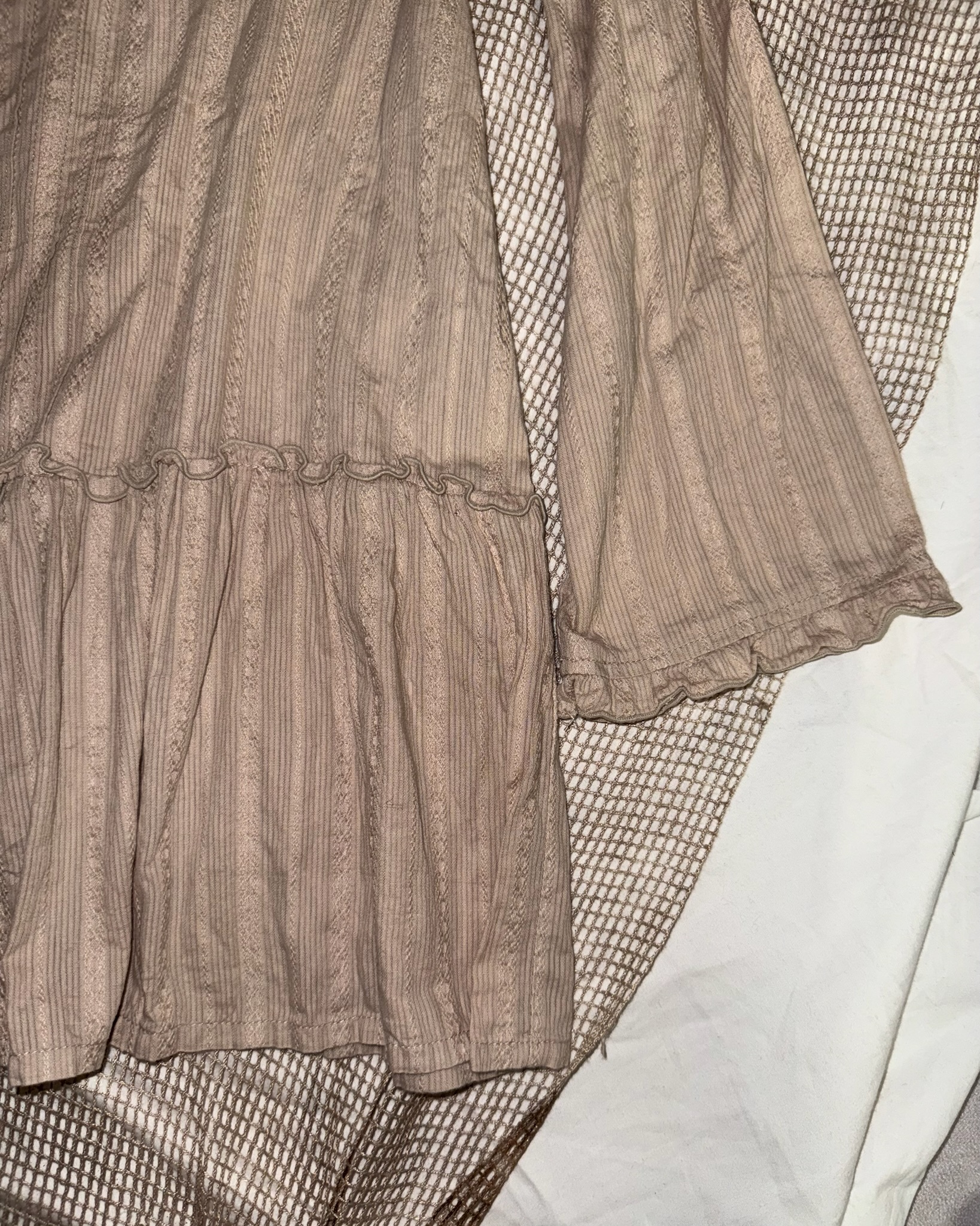 Peplum Button-Down Blouse