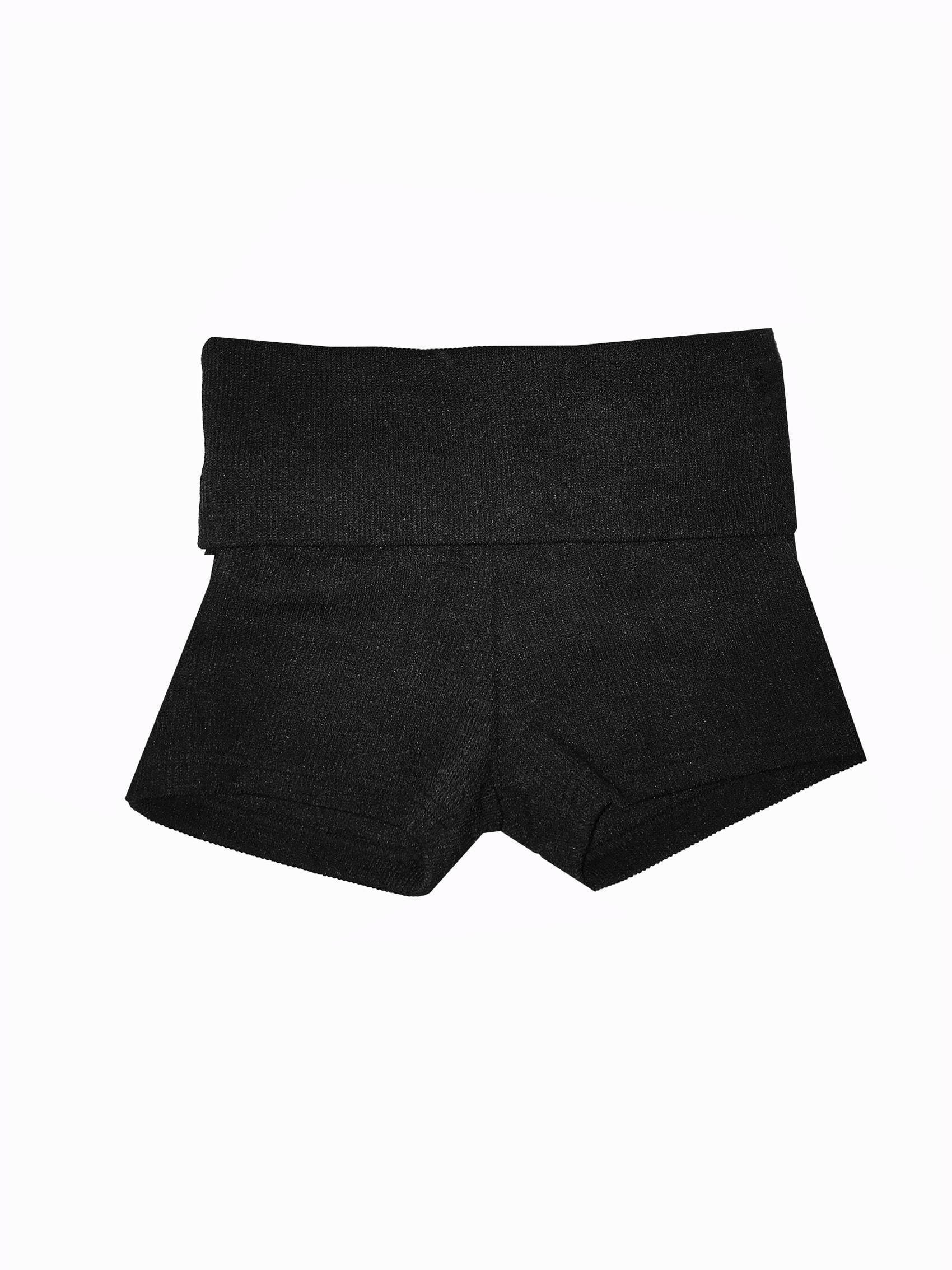 Knit Foldover Waist Mini Shorts