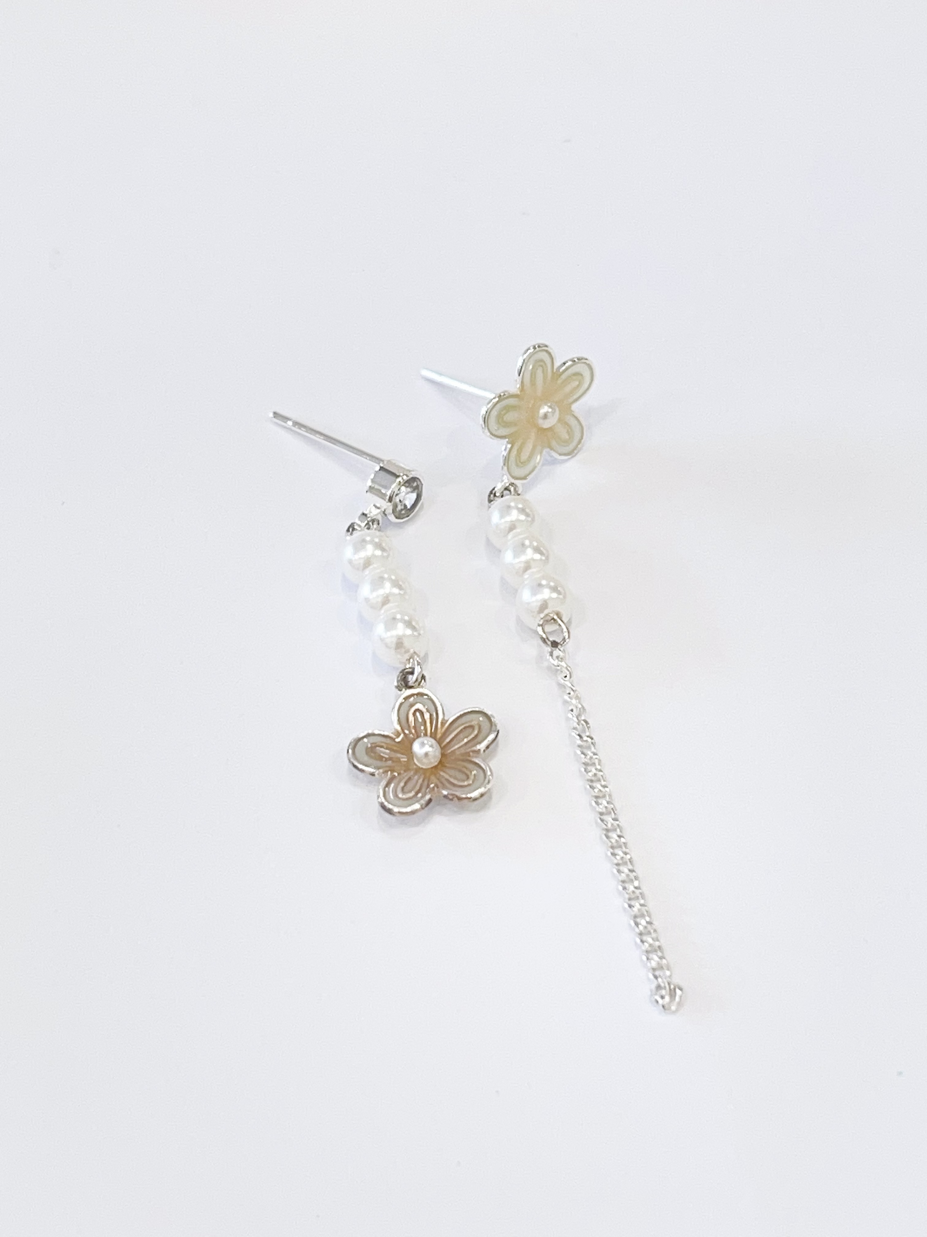 韩系不规则小花耳环