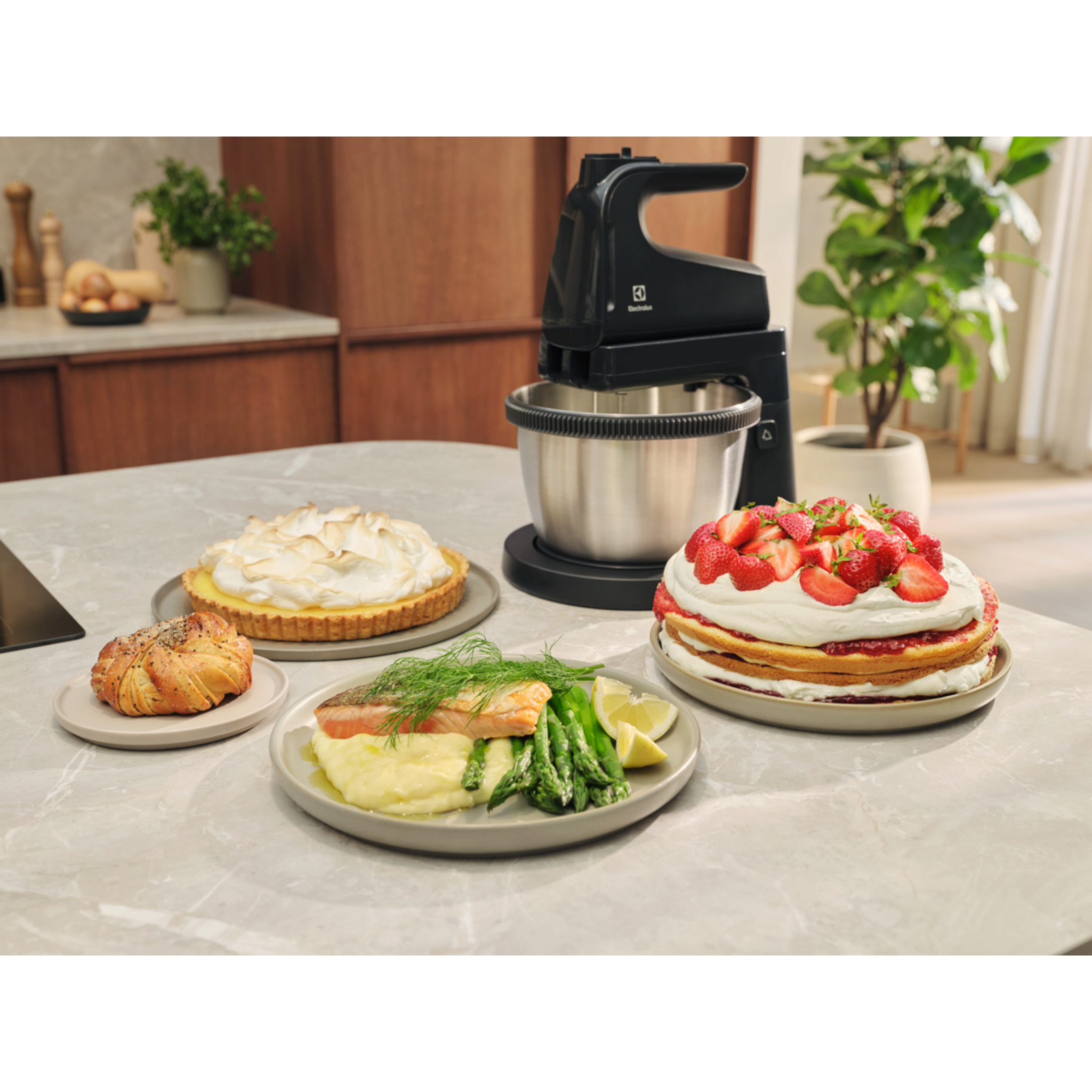 Electrolux Create 3 Stand Mixer 4L Stainless Steel Bowl (E3SM1-100B)