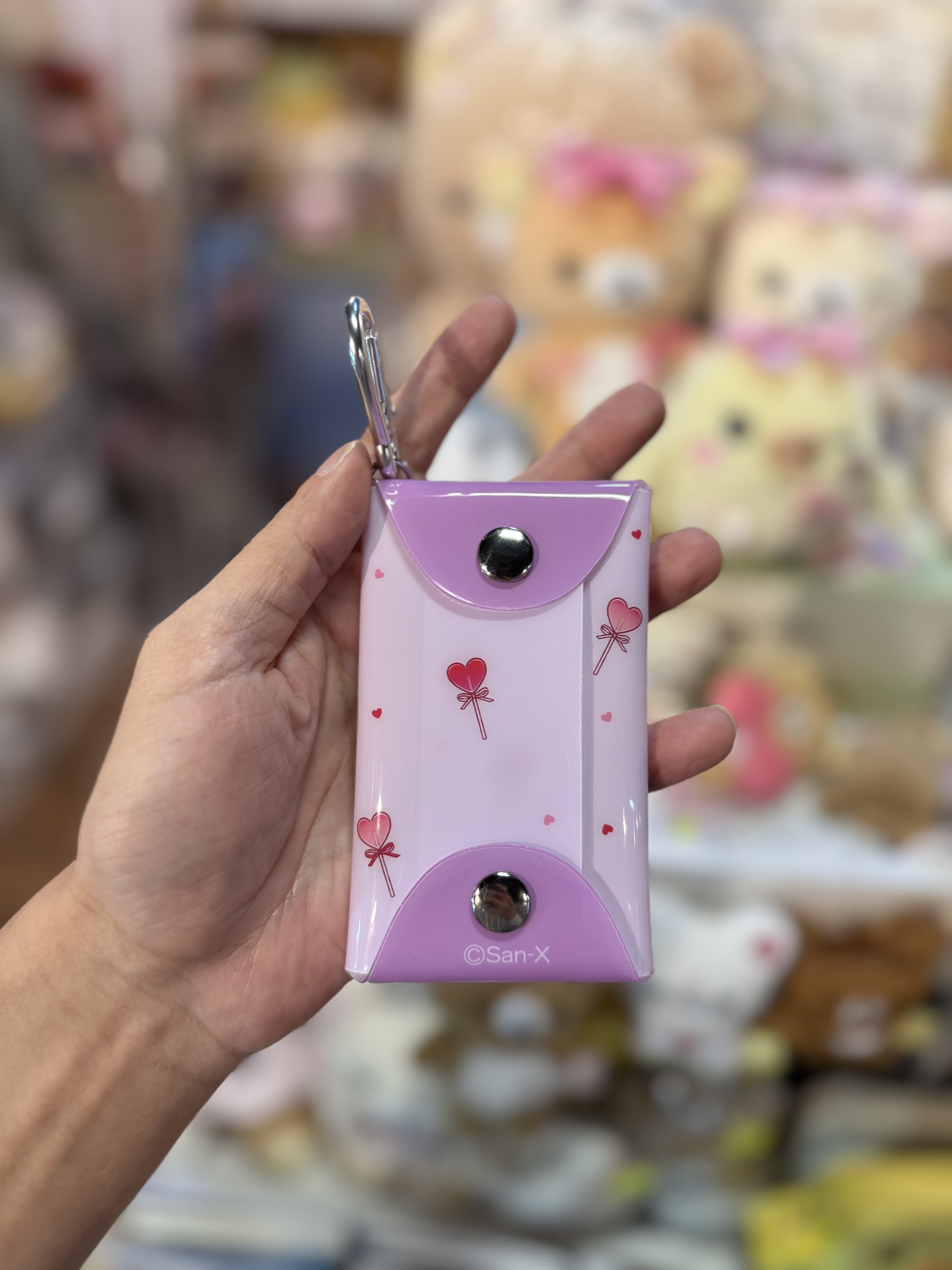 《現貨》全新日本專店限定 Rilakkuma情人節造型透明小物袋