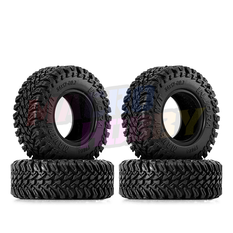 INJORA 0.7" 34*12mm MAVERIX M/T Tires for 1/30 SCX30 (T7025) (4) #530368