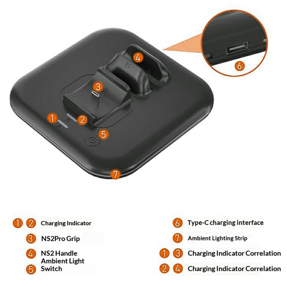 SW2 IPLAY Switch 2 Pro / Switch 2 Joy-Con 手掣充電座 Joy-Con Grip Pro Controller Charging Base (HBS-2872) SW2-0338