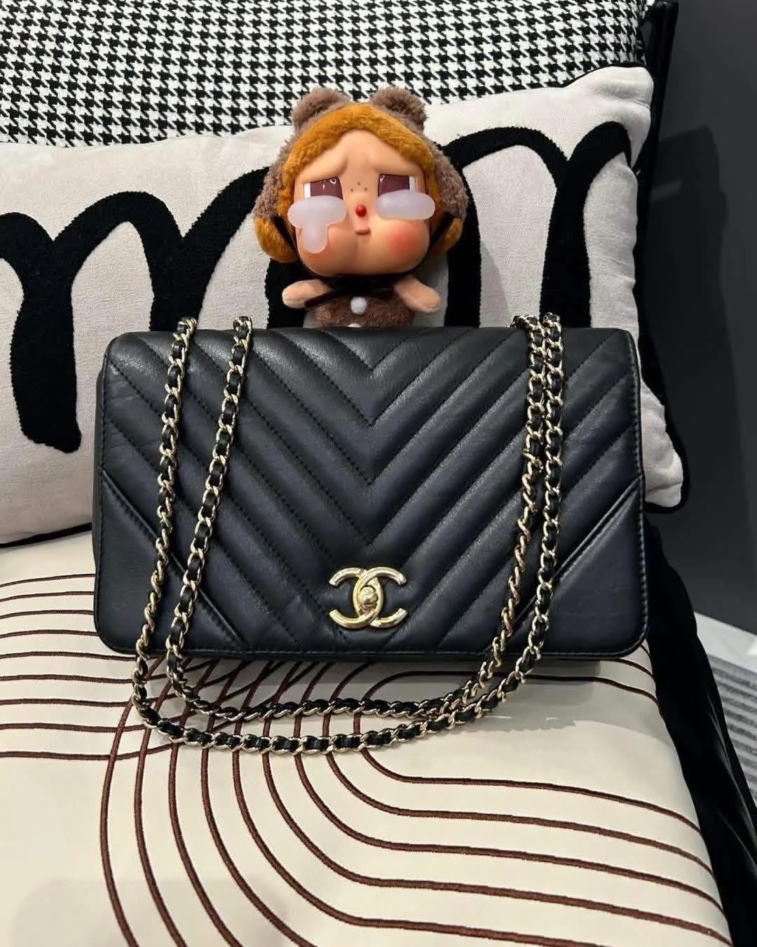 Chanel statement flap bag ,A91587 黑色牛皮 100%Authentic, 95%new,✅專門店收據✅24Card✅Dust bag
