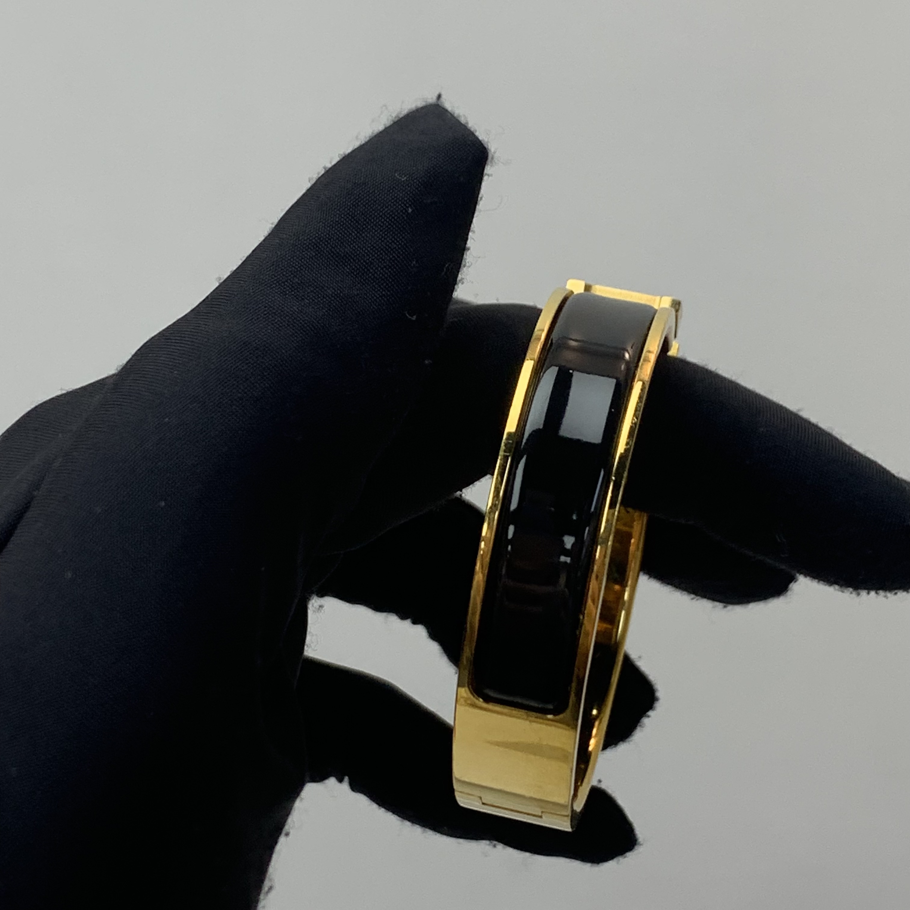 Hermes 黑色窄版手鐲
