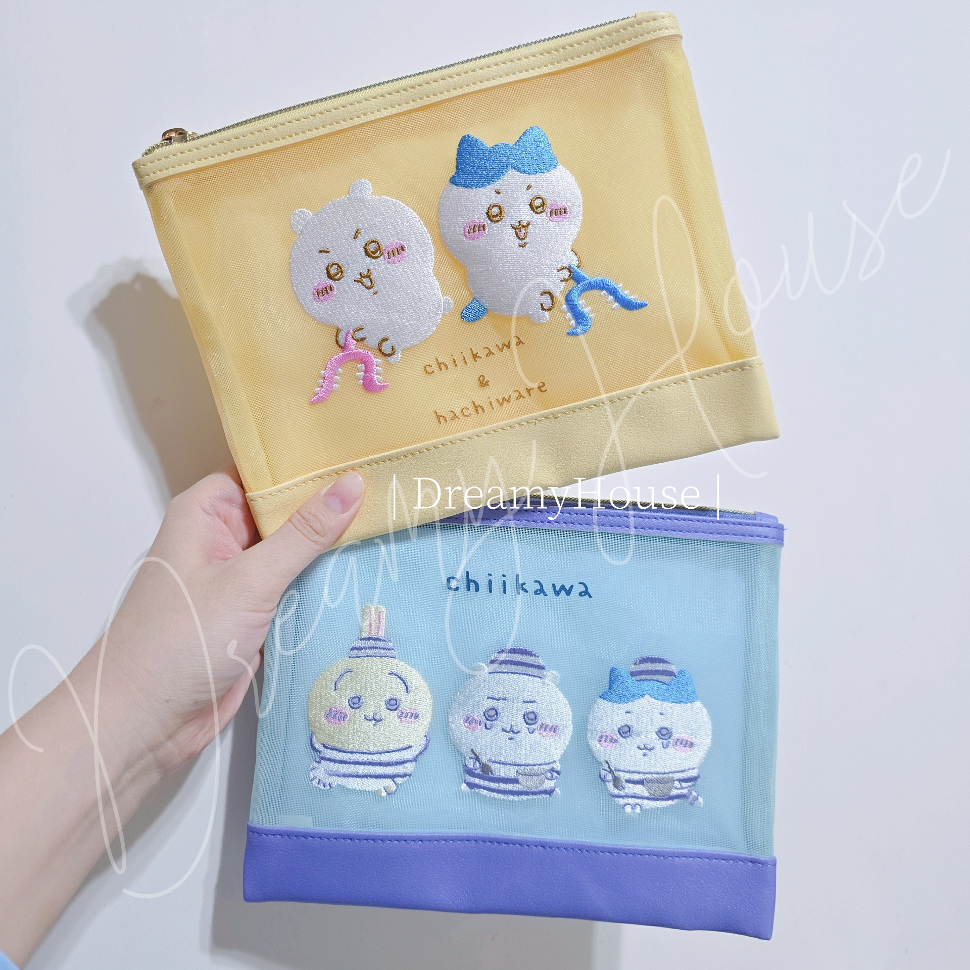 香港 Chiikawa 刺繡網袋 拉鍊袋