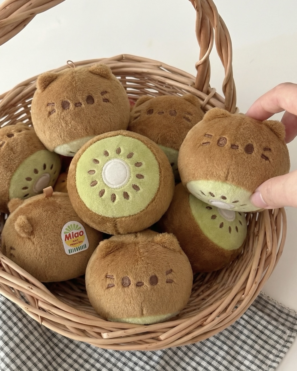 「奇異果喵」毛絨掛件