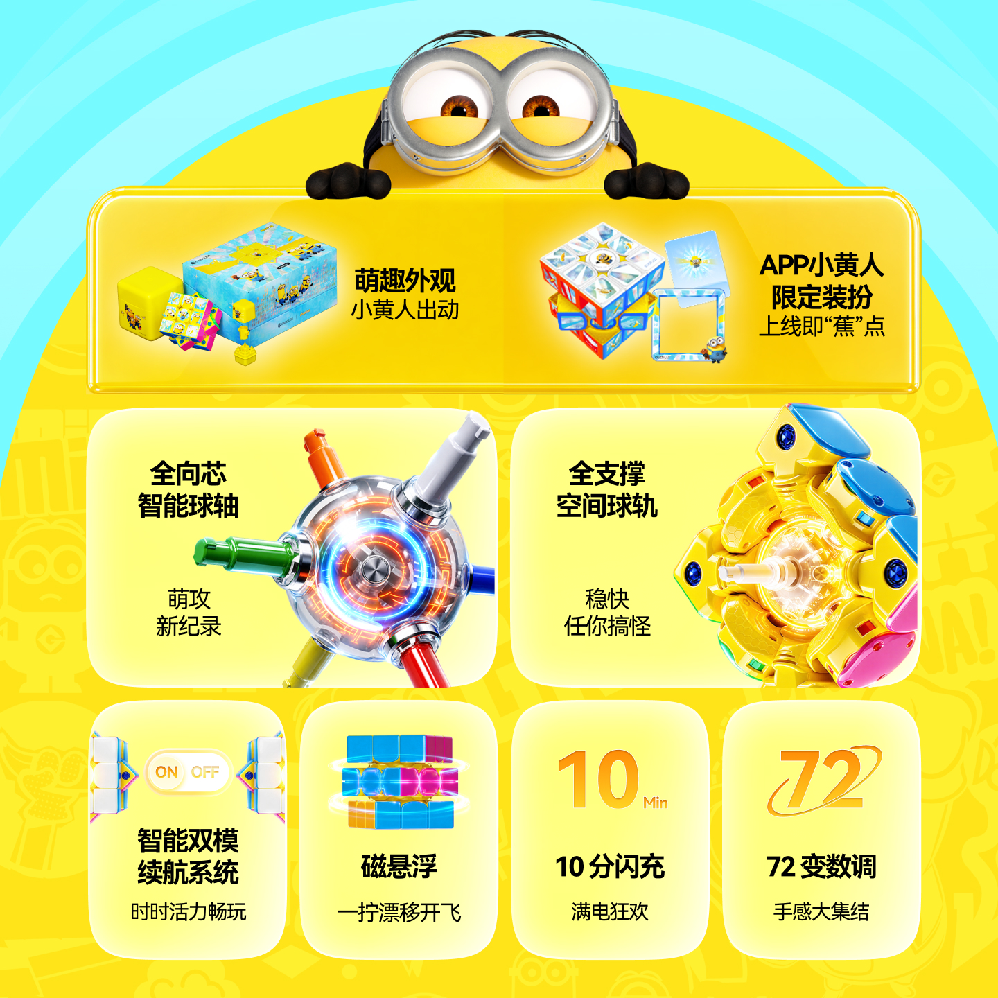 GAN CUBE Minions Edition 小黃人 限定聯名款扭計骰