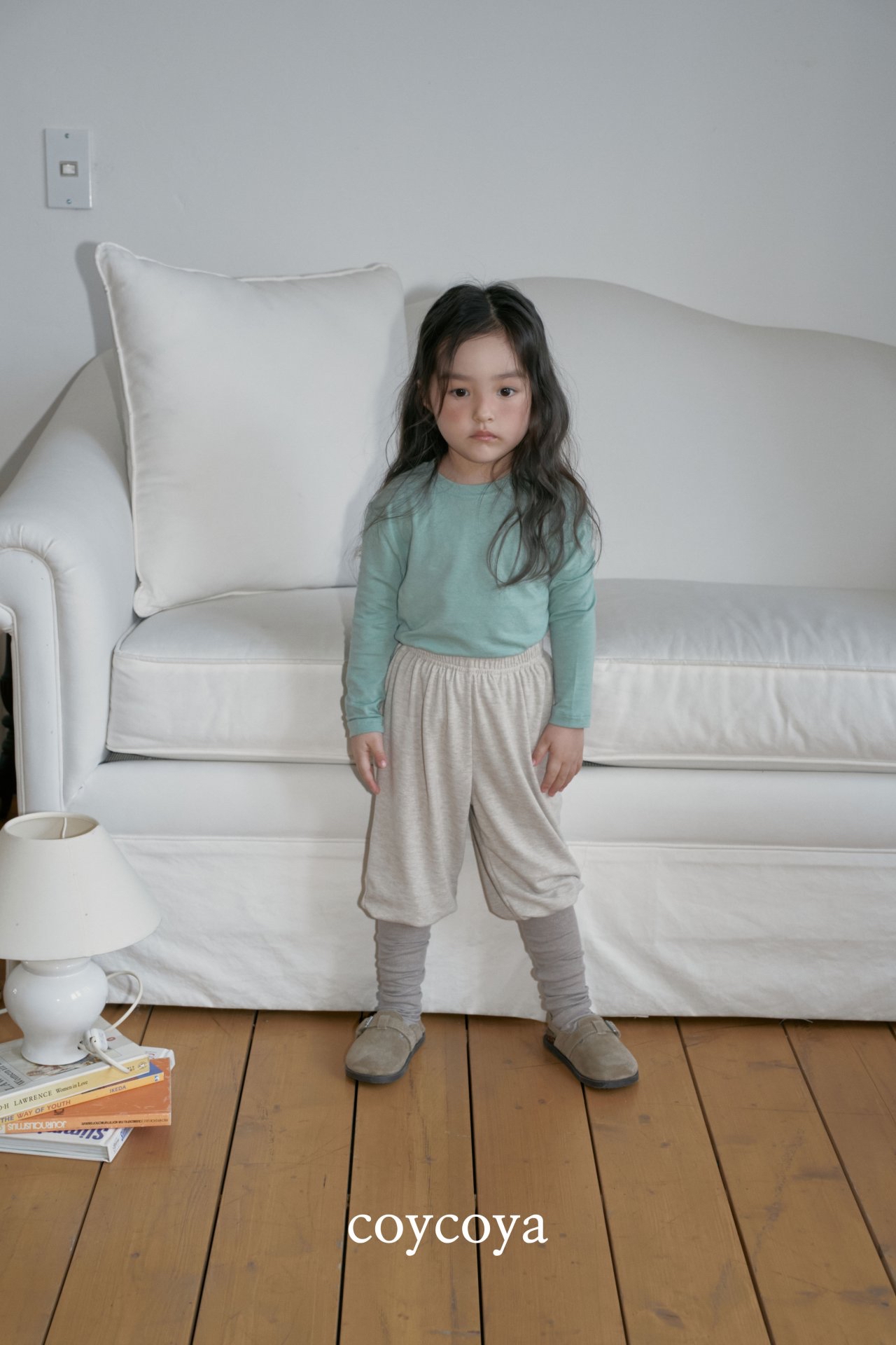🌸預訂 韓國直送🌸🇰🇷COYCOYA兩色腳套寬鬆長褲