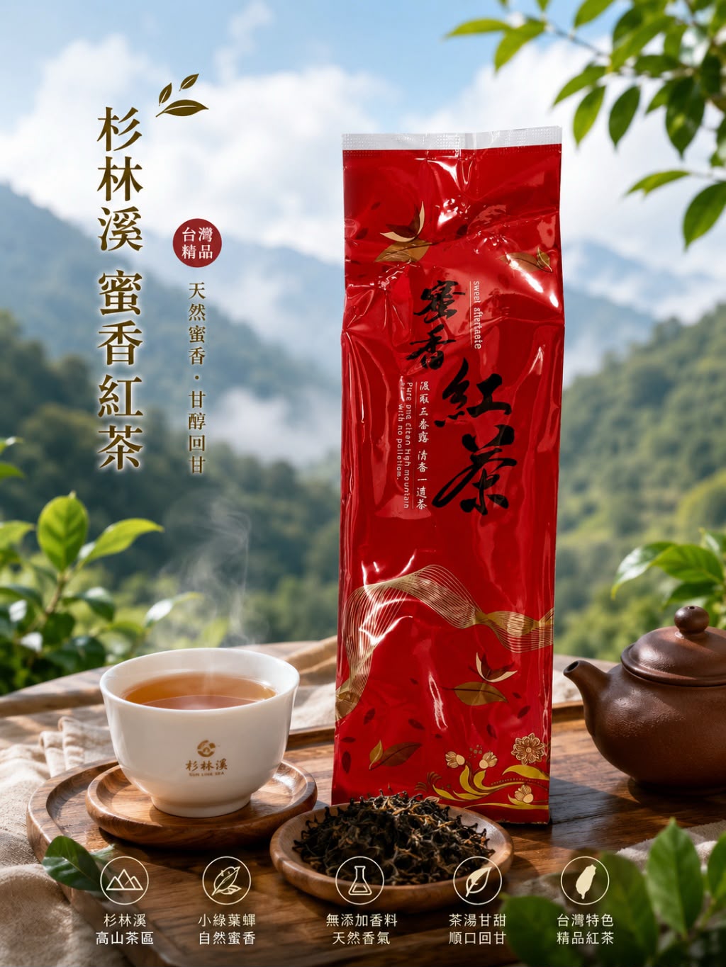 【預訂】台灣杉林溪蜜香紅茶 100g