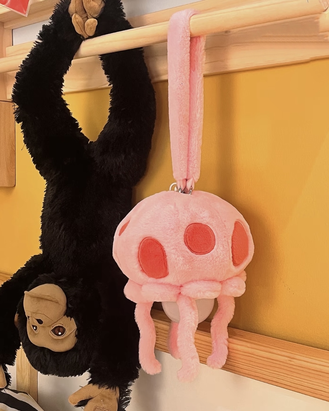 夢幻深海小精靈 粉嫩毛絨水母燈