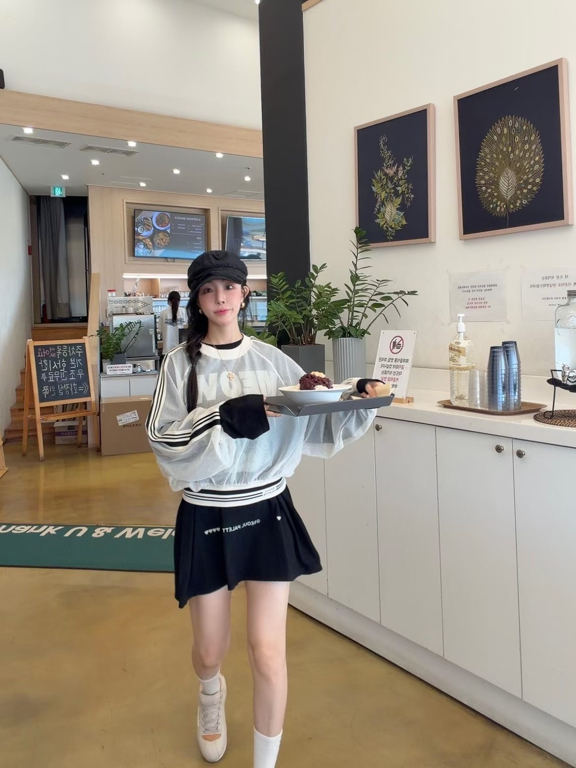 221607 側間網眼料短top