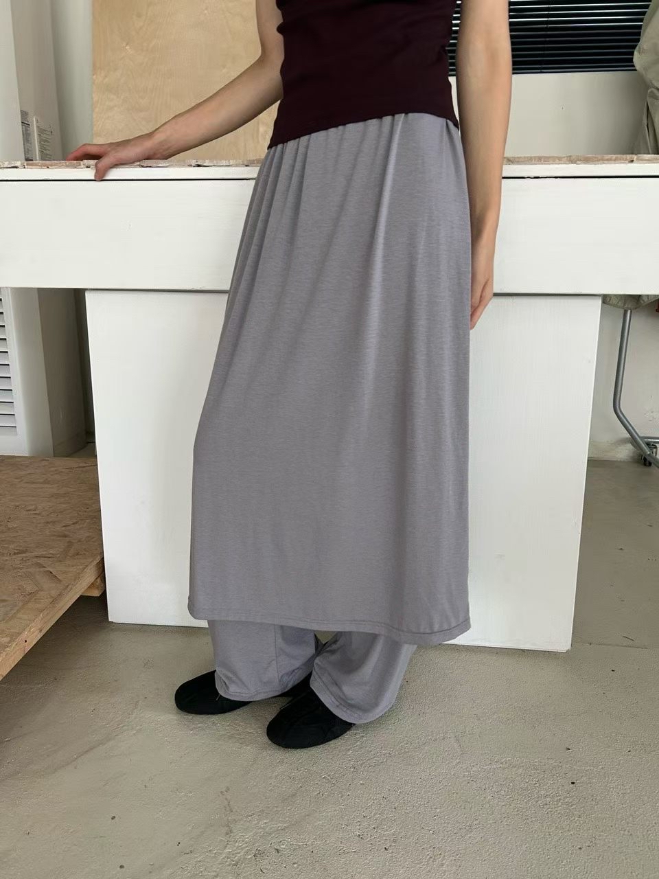 221529 假兩件裙褲