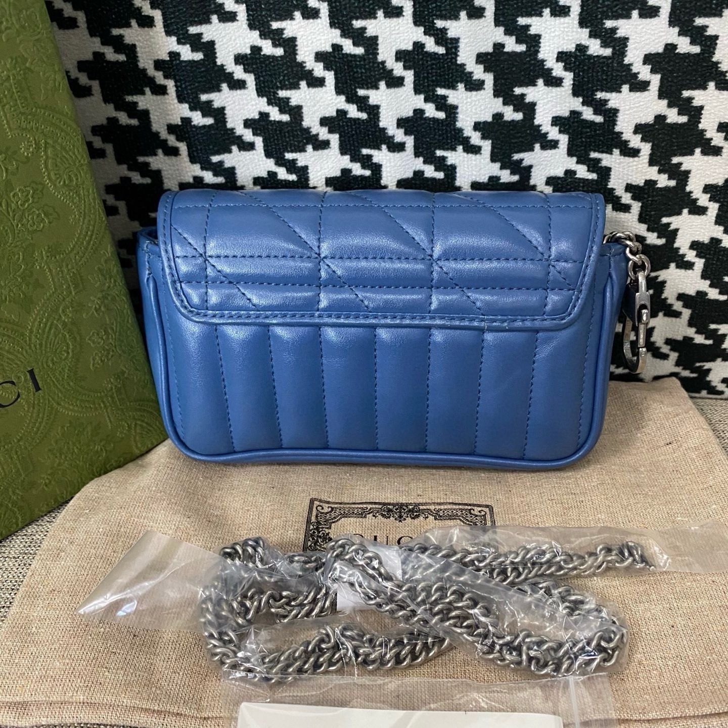 【預訂貨品】Gucci 新款藍色馬蒙mini包 