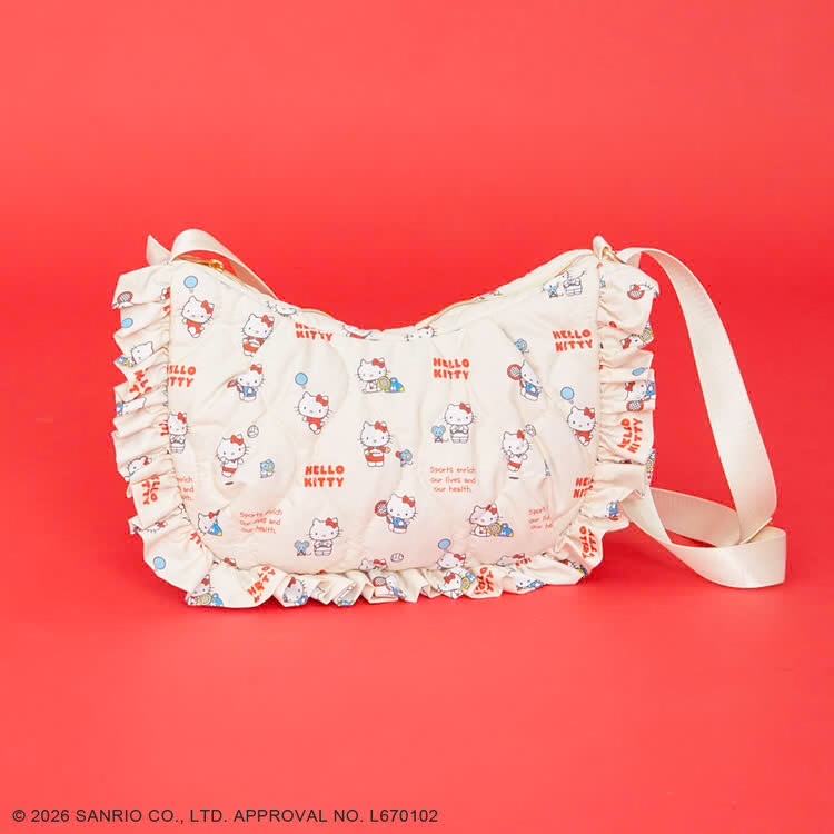 日本預訂📍日本Hello Kitty x Accommode可愛系列 - 花邊斜咩袋 不包郵 25/6日本開售