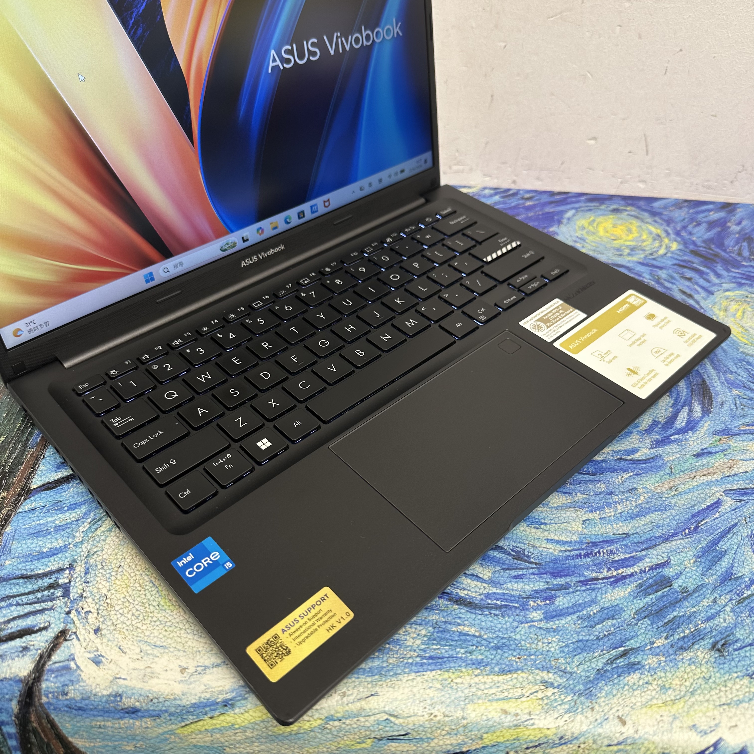 ASUS VivoBook 14寸 i5-13420H /16GB Ram/512GB SSD/黑色機身 / Laptop / Notebook / 文書 / PC / Movie / Netflix / 原廠保養 / 粗用一流