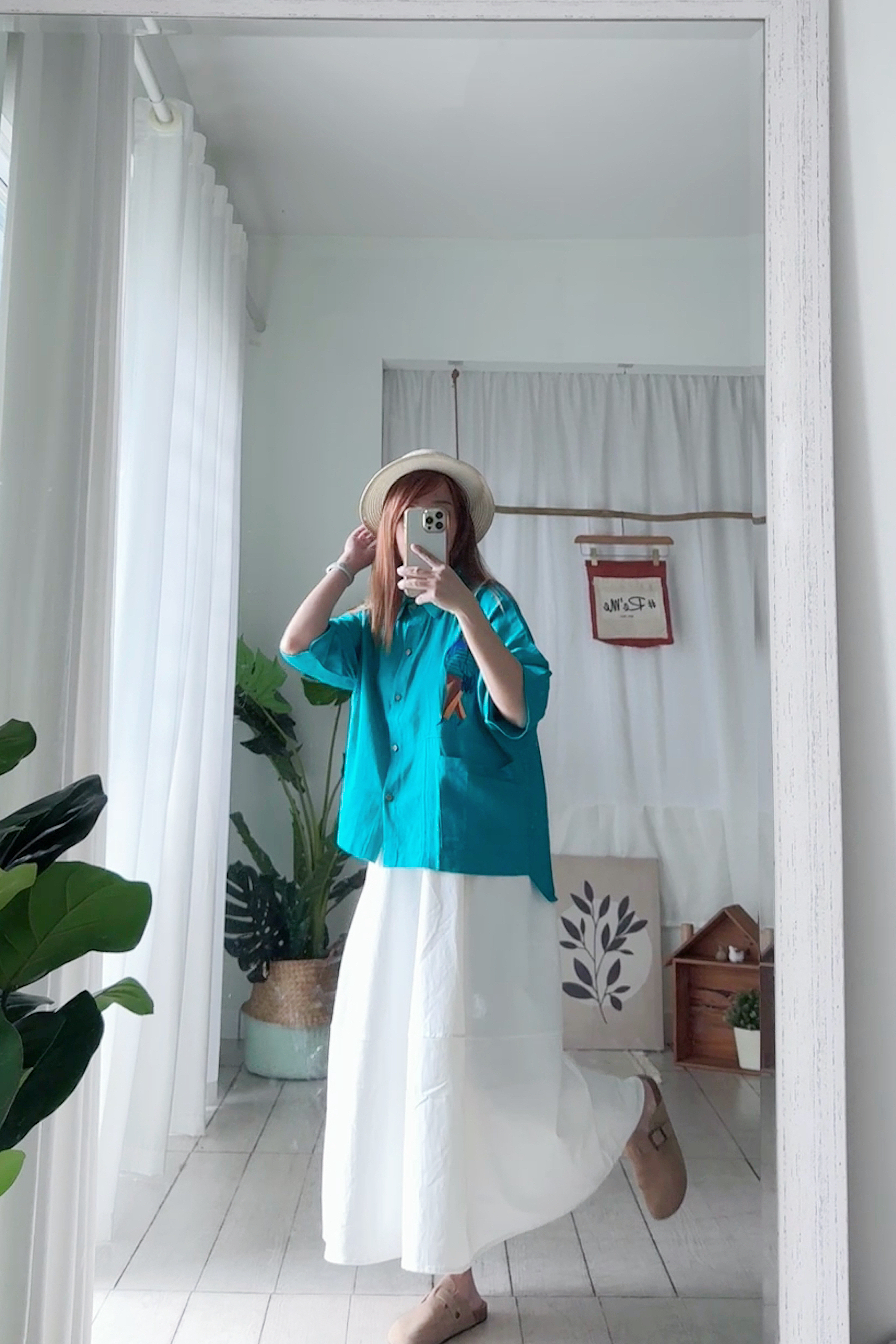 日系文艺蝙蝠袖衬衫