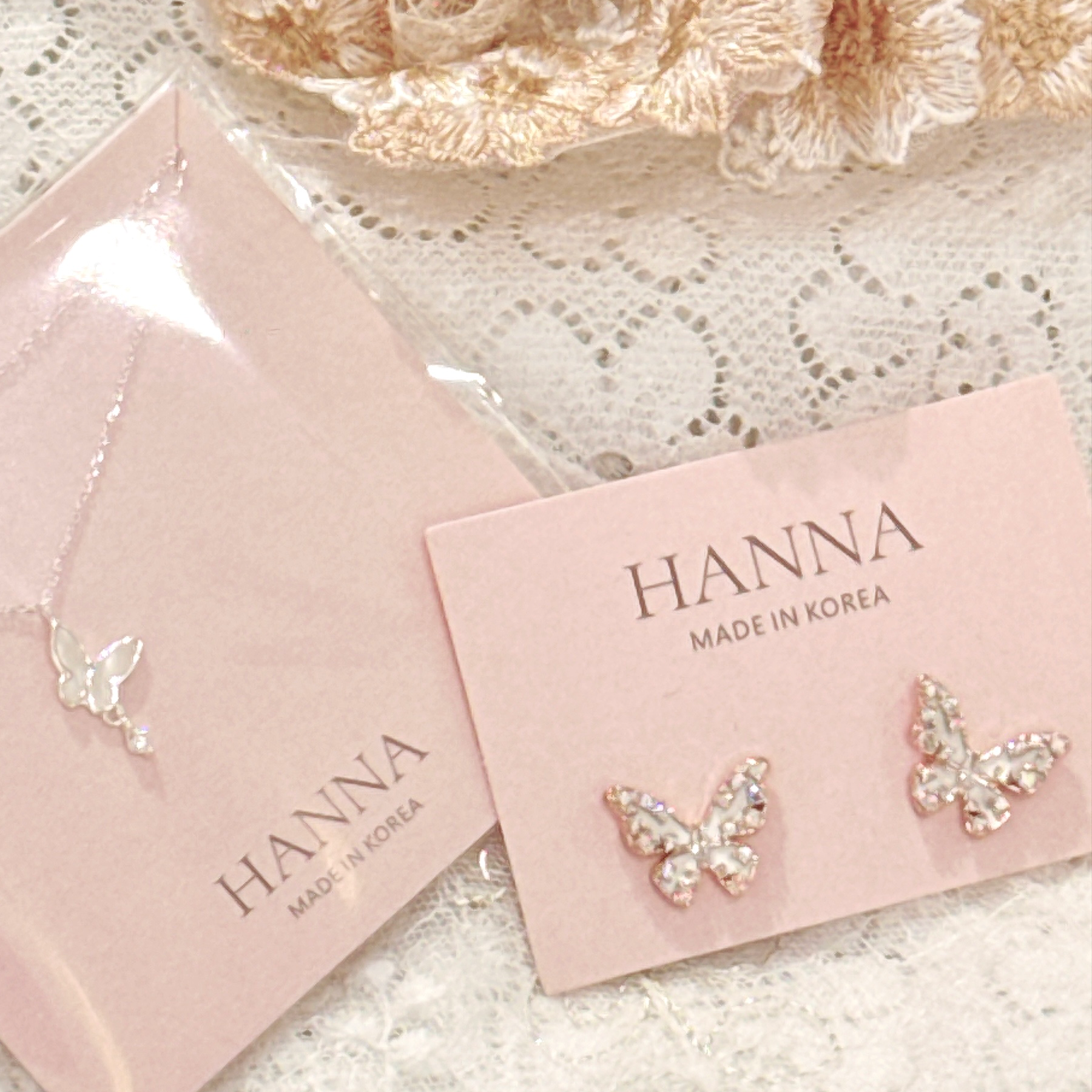 The Iridescent Crystal Butterfly Earrings