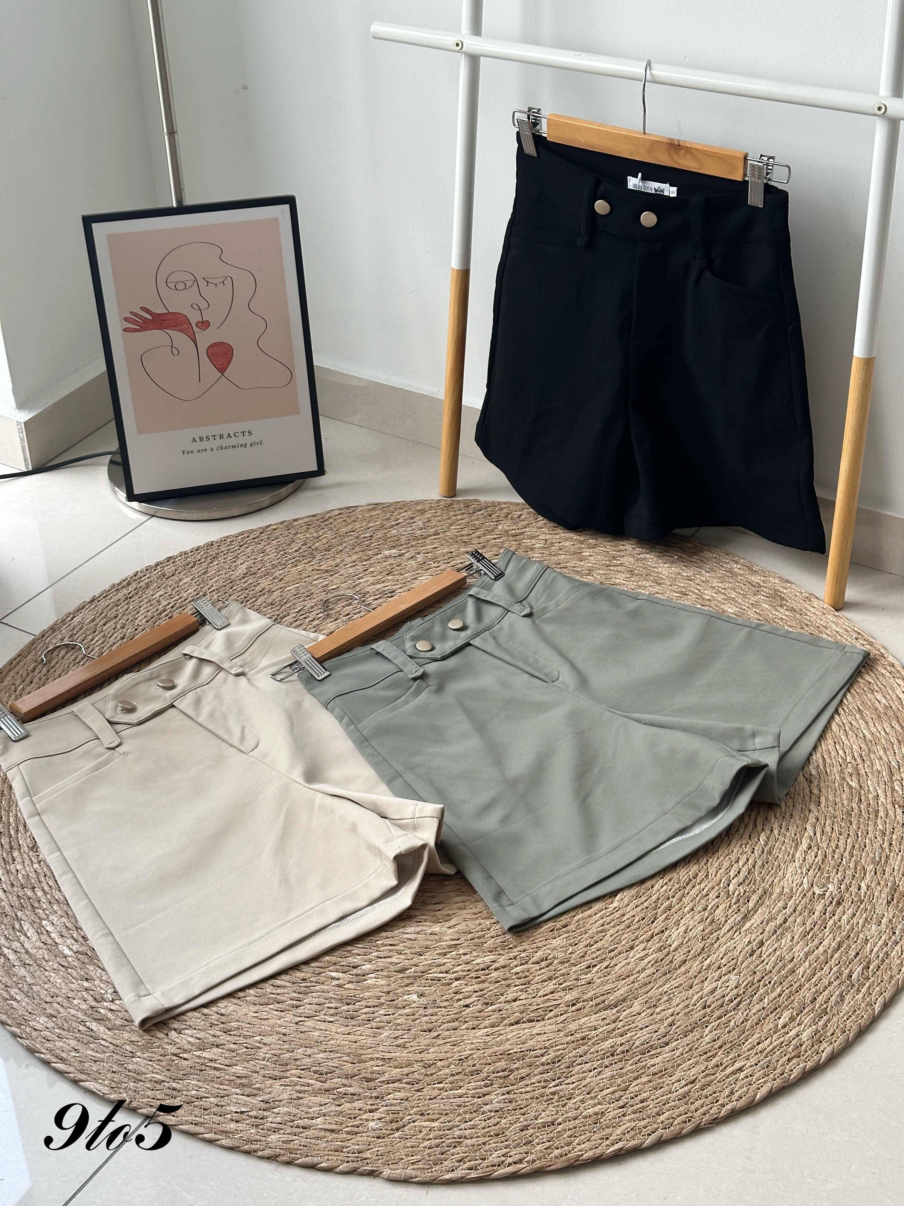 S1879 A Line Short Pants - 3 Colors 